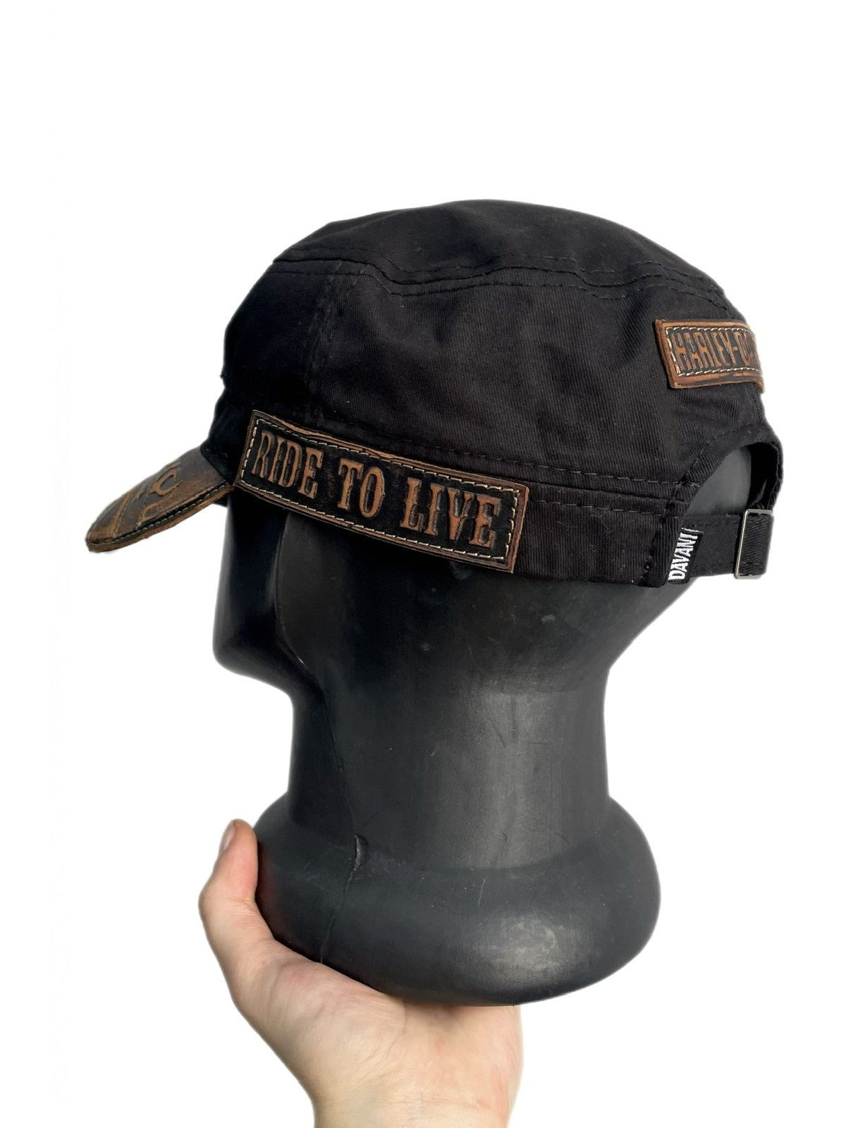 Harley Davidson Harley Davidson cross flame cap gothic moto y2k style Size ONE SIZE - 7 Thumbnail
