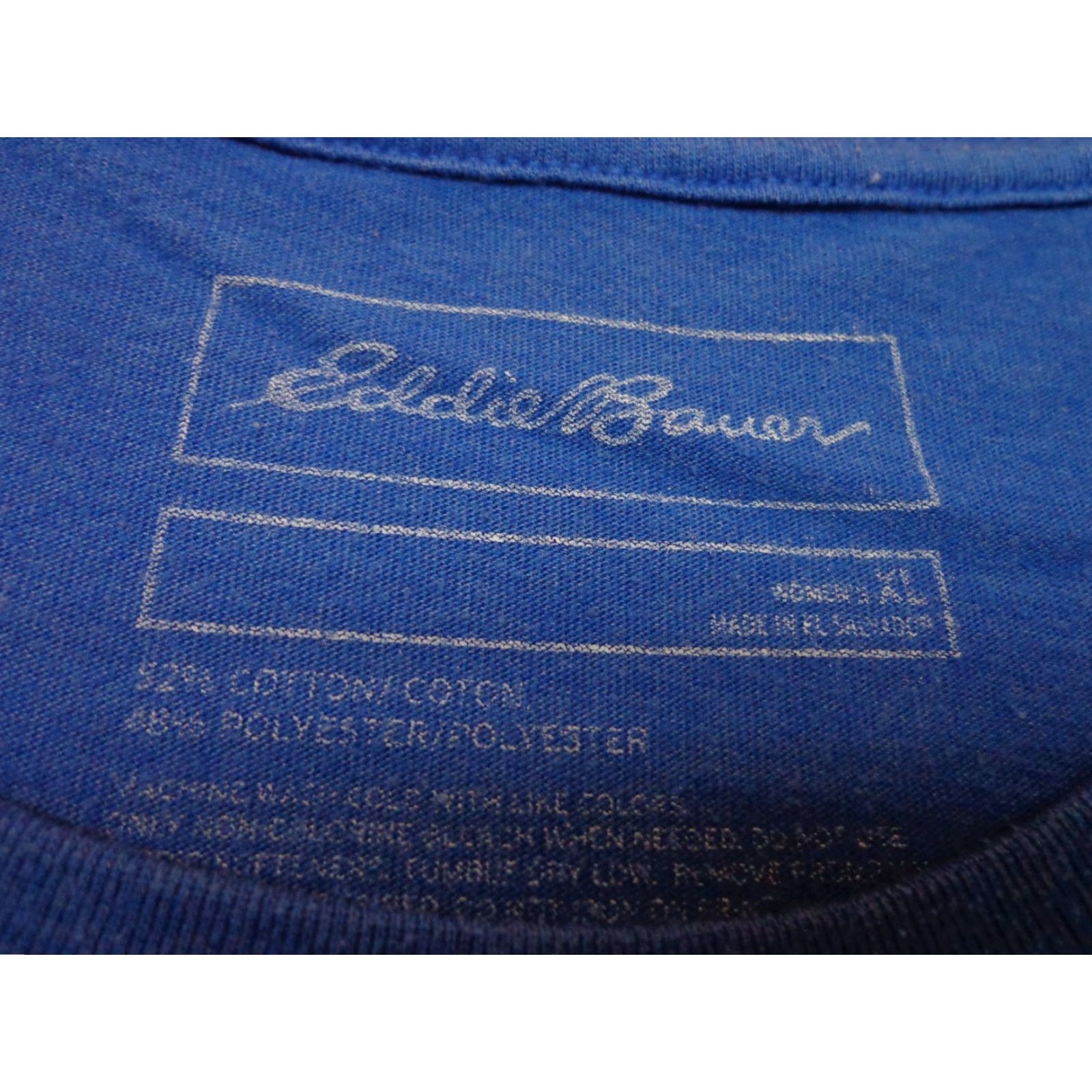 Eddie Bauer Eddie Bauer T-Shirt Graphic Big City Mountaineers Blue Women's XL Modern Mountain Theme Short Sleeve Scoop Neck Pullover Size XL / US 12-14 / IT 48-50 - 4 Thumbnail