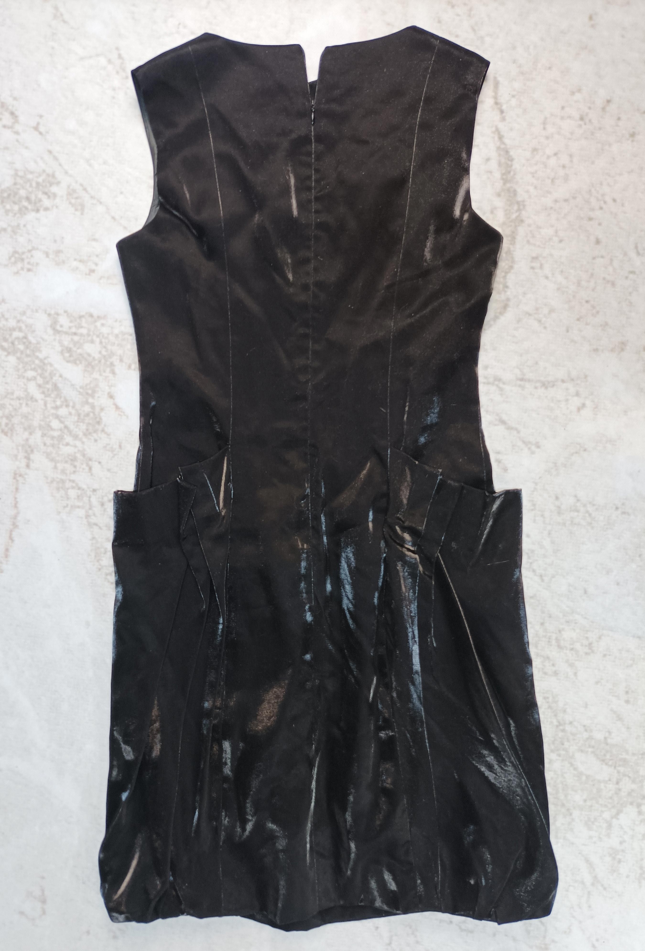 Diane von Furstenberg Diane von Furstenberg Black Silk Cotton Pleated Dress Size 6 Size M / US 6-8 / IT 42-44 - 9 Thumbnail