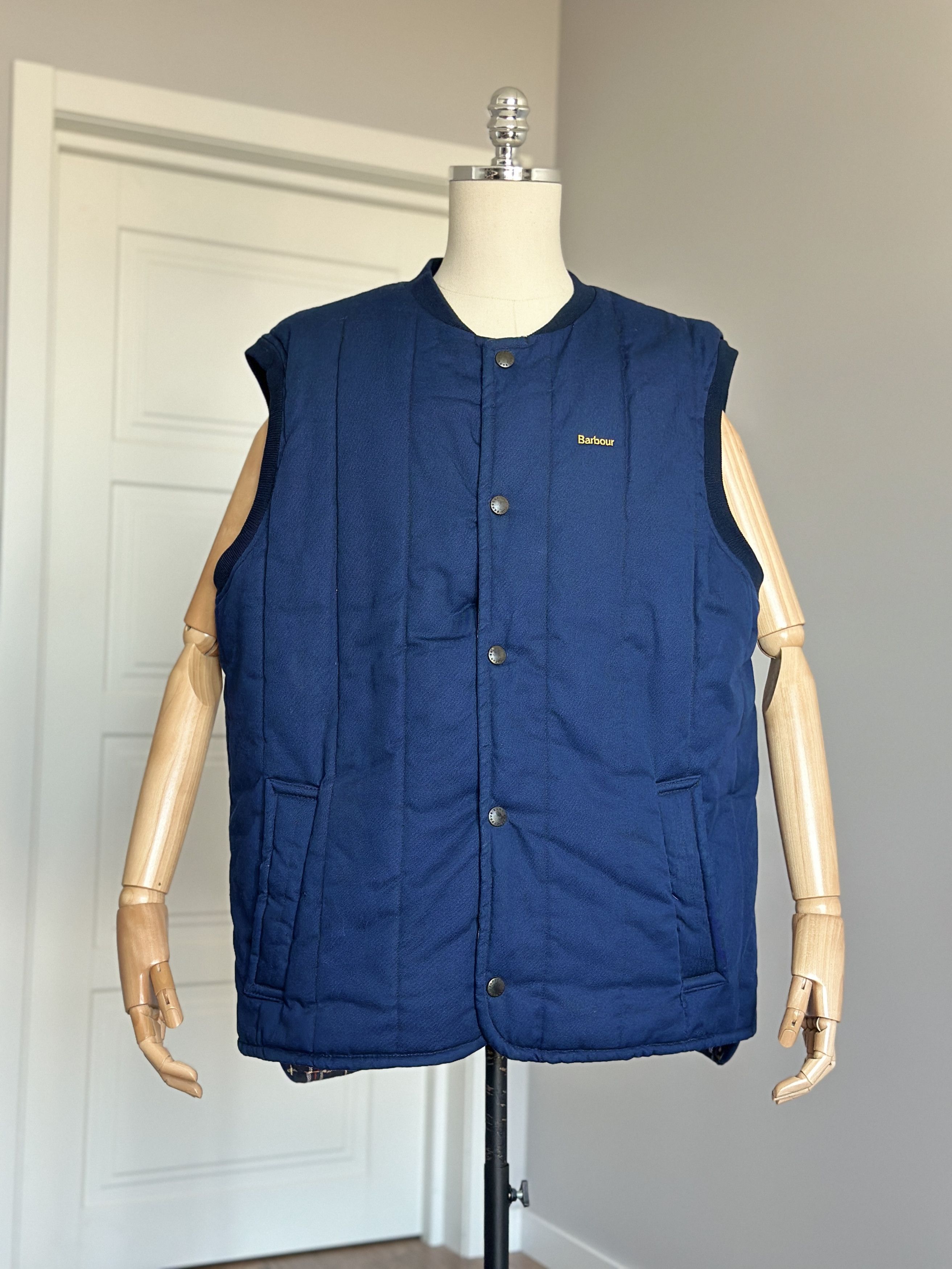 Barbour × Engineered Garments Pop Quilted Vest XL FW21 | Grailed