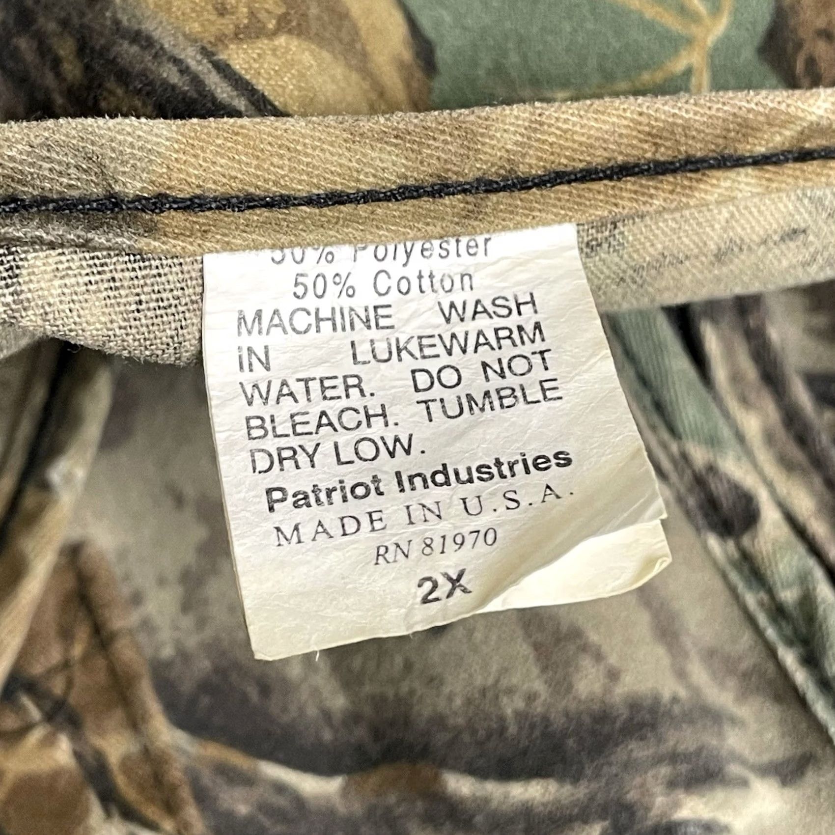 Vintage VTG Patriot Industries Men Timber Camo Miller High Life Hunting Utility Vest 2XL Size US XXL / EU 58 / 5 - 4 Thumbnail