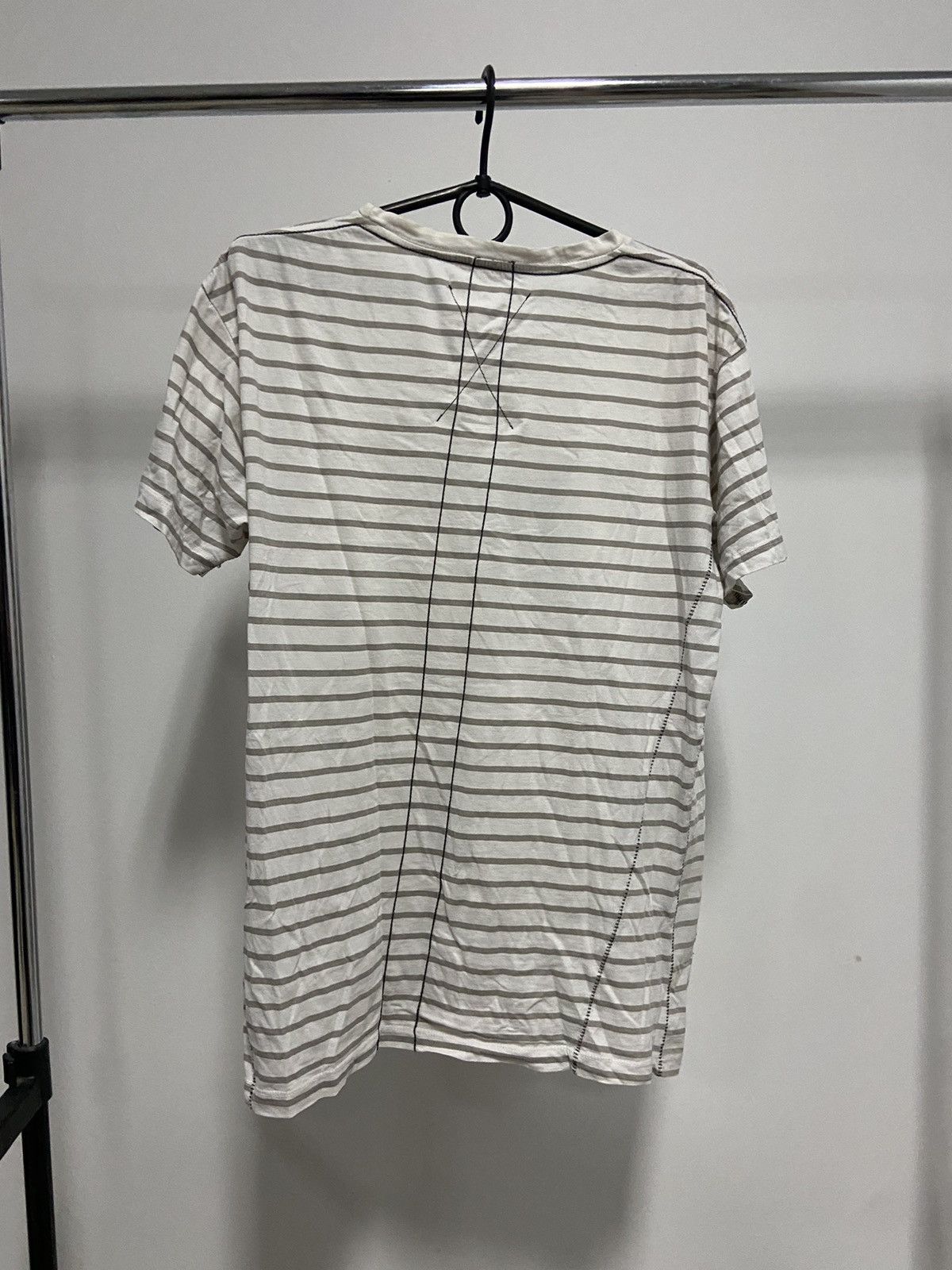 Hot Model Sex × Vintage Religion girl big print humor t shirt striped vintage Size US L / EU 52-54 / 3 - 4 Thumbnail