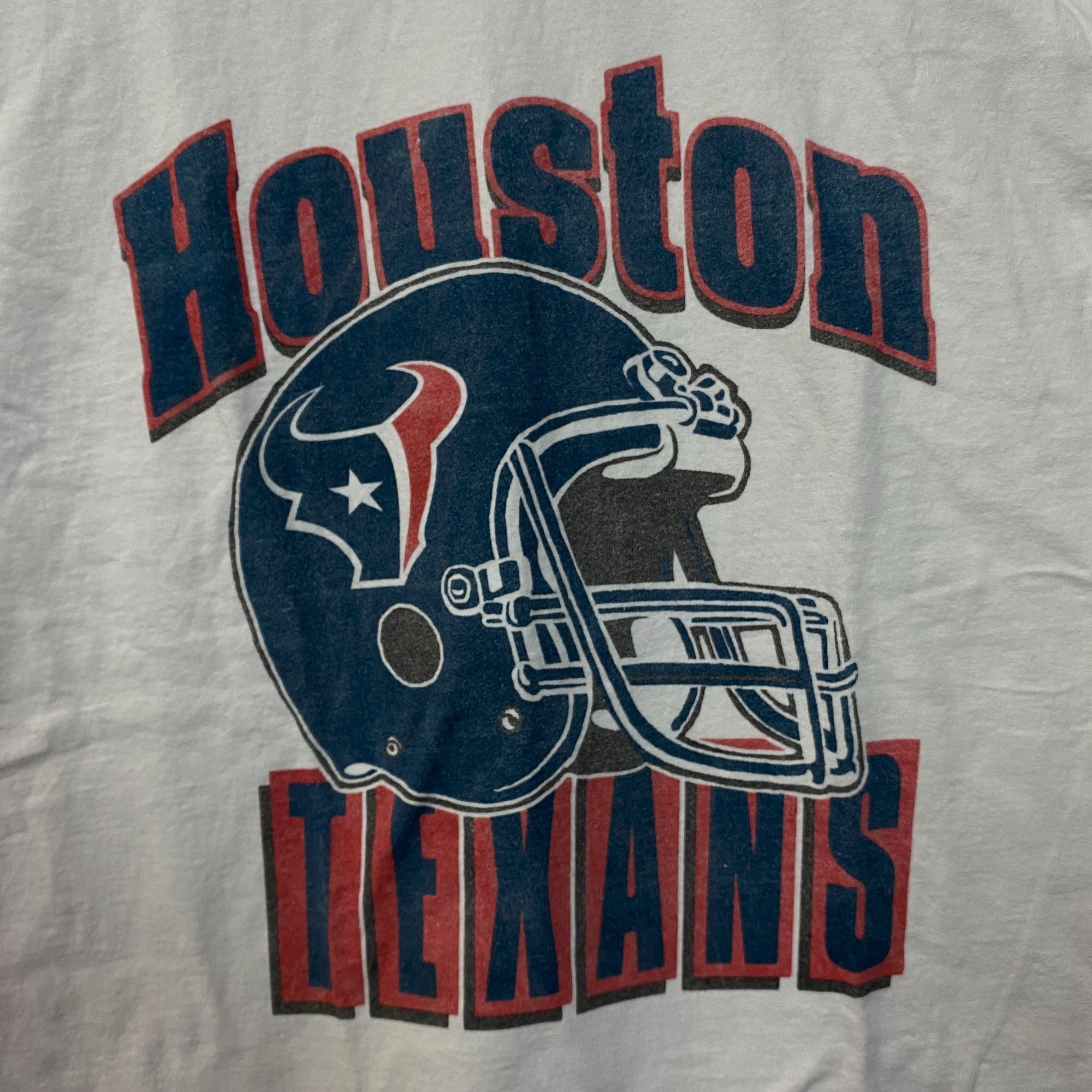 Junk Food Junk Food NFL Houston Texas Throwback Helmet Logo T- Shirt M Size US M / EU 48-50 / 2 - 2 Thumbnail