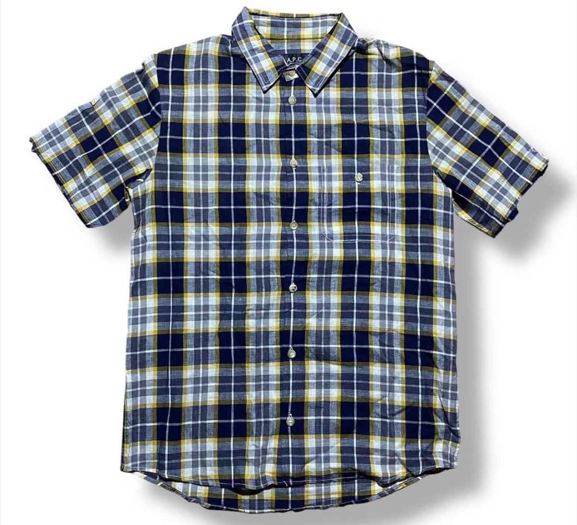 A.P.C. 2000s APC Classic Plaid Button Shirt y2k style Size US M / EU 48-50 / 2 - 1 Thumbnail