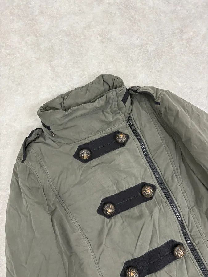 Moschino Moschino Khaki Officer Asymmetrical Zip Military Bomber Jacket Size S / US 4 / IT 40 - 5 Thumbnail