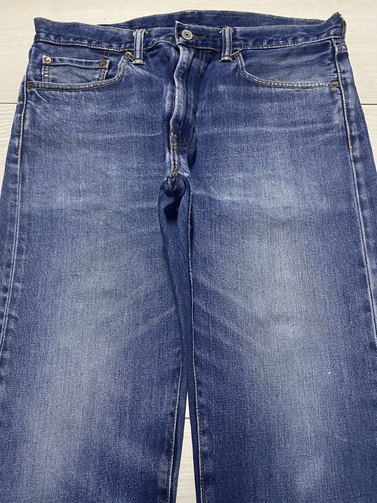 Levi's Vintage Levis 505 Y2K Faded Wash Distressed Loose Jeans Size US 34 / EU 50 - 3 Thumbnail