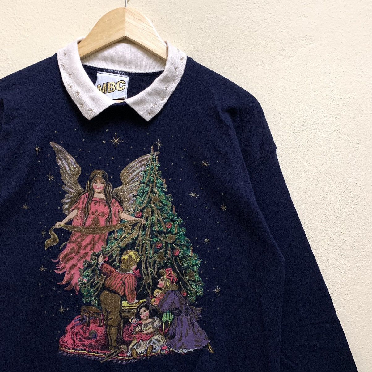 Tultex × Vintage Vintage 90s MBC X TULTEX Graphic Design Sweatshirt Size US L / EU 52-54 / 3 - 3 Thumbnail