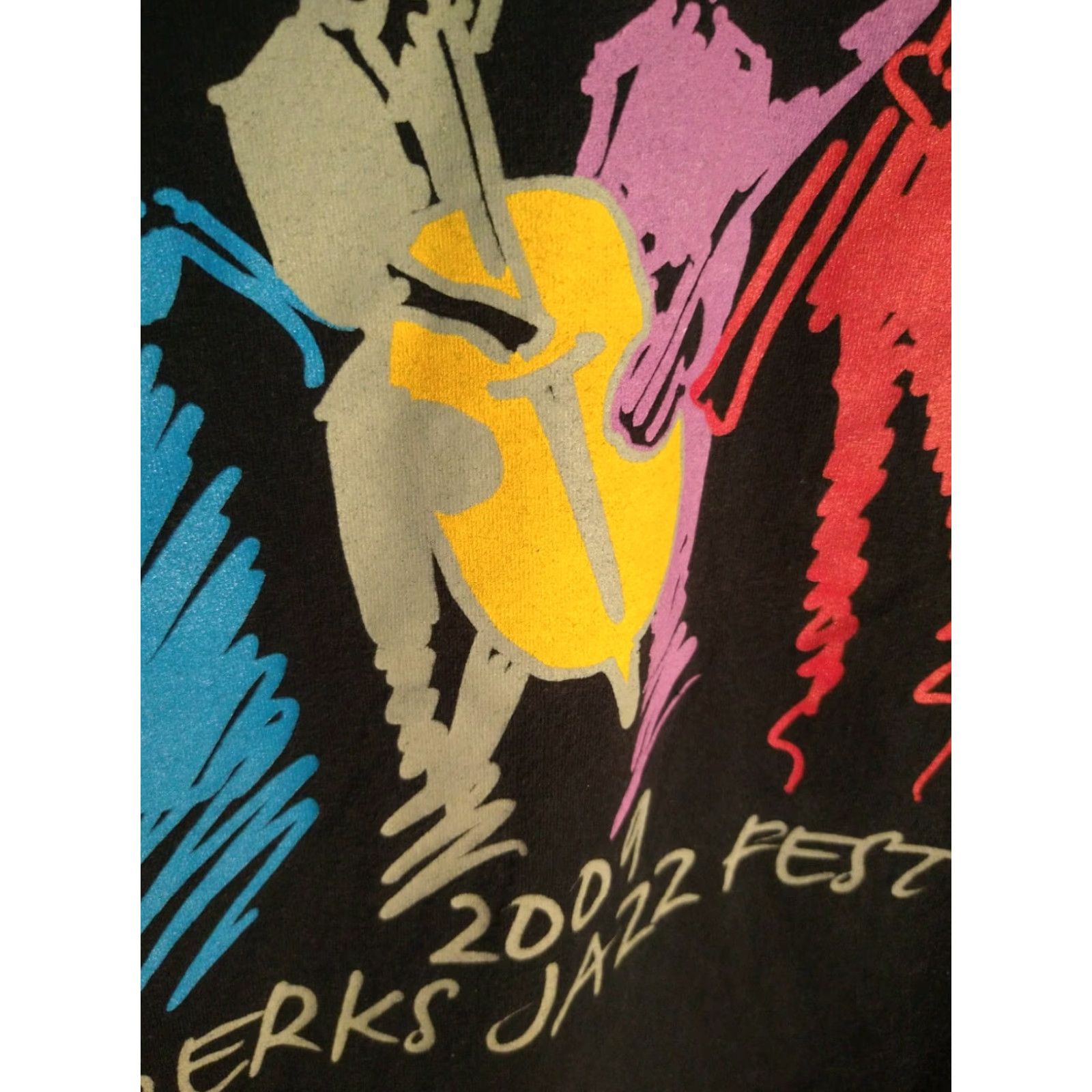 Vintage VINTAGE Berks Jazz Fest Music T Shirt L Men Black Cotton 2009 Jazz Print Back 100% Gildan Ultra Cotton Size US L / EU 52-54 / 3 - 2 Thumbnail
