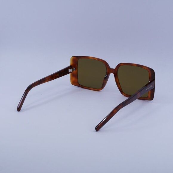 Saint Laurent Paris Saint Laurent SL451 005 Sunglasses Light Havana Square Frame Size ONE SIZE - 11 Thumbnail