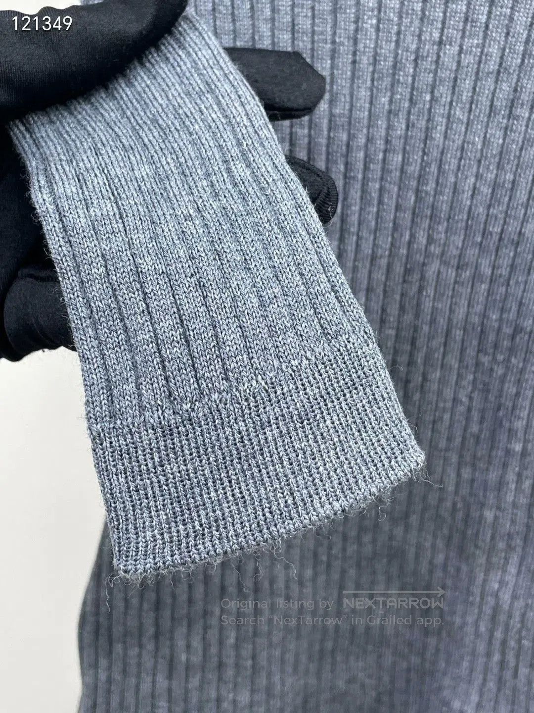Miu Miu Miu Miu 25S Gray Turtleneck Hoodie. Size XS / US 0-2 / IT 36-38 - 5 Thumbnail
