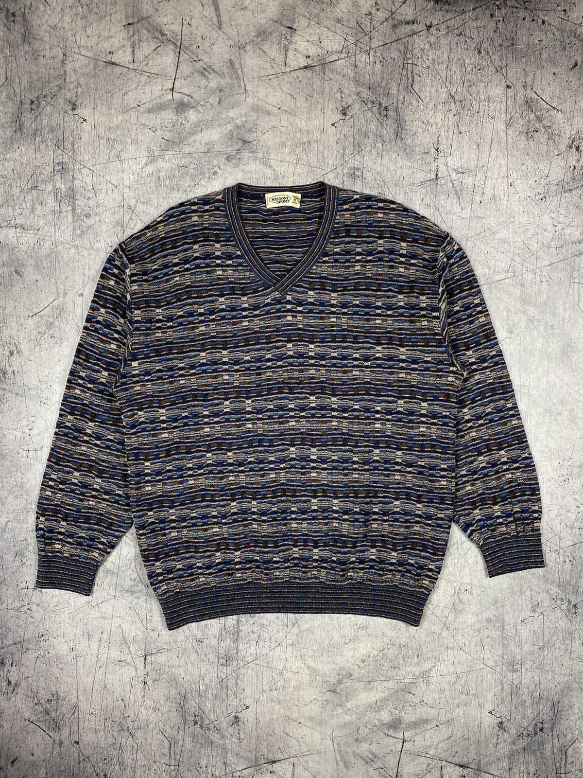 Missoni Missoni Sport Multicolor Wool Blend Sweater 3D Knit Jumper Size US L / EU 52-54 / 3 - 2 Thumbnail
