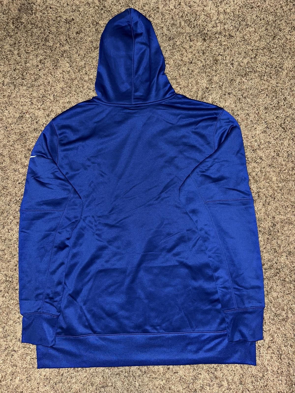 Nike Nike Royal New York Giants Circuit Logo Essential Performance Pullover Hoodie Size US XXL / EU 58 / 5 - 4 Thumbnail