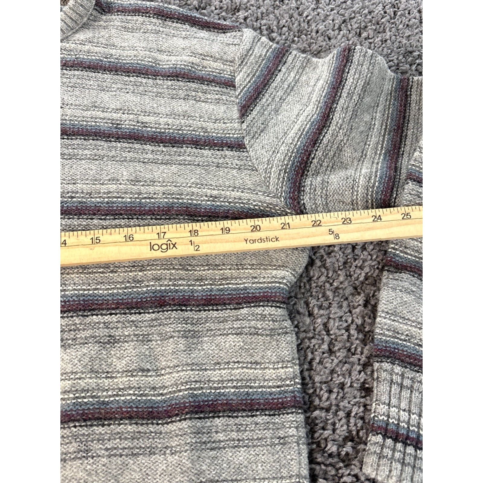 Vintage VINTAGE Robert Bruce Sweater Mens L Striped Wool Crew Neck 80s Made in USA Size US L / EU 52-54 / 3 - 3 Thumbnail