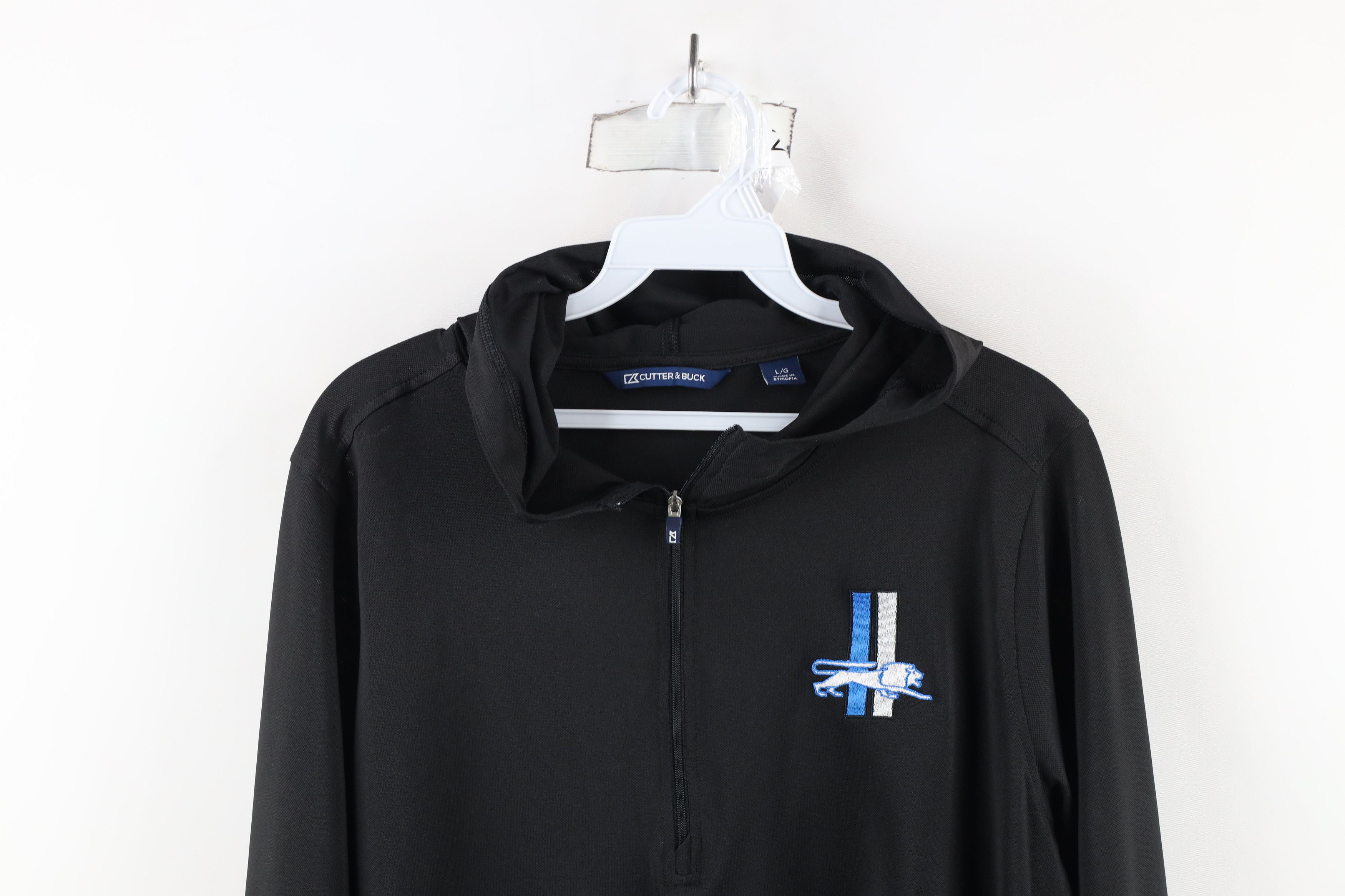 Vintage Vintage Knit 3/4 Sleeve Detroit Lions Football Hoodie Size L / US 10 / IT 46 - 2 Thumbnail