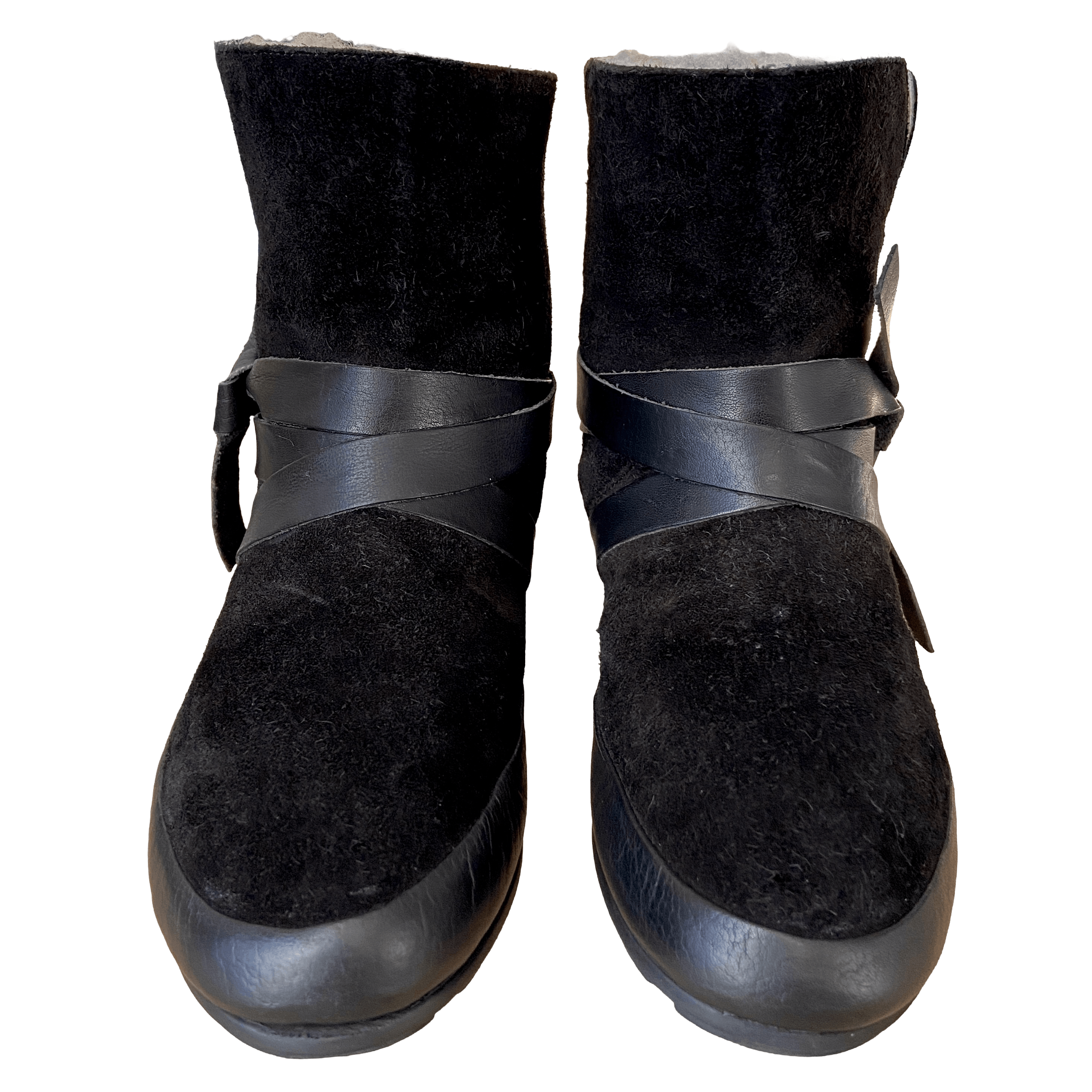 Isabel Marant Etoile ISABEL MARANT ÉTOILE BLACK SUEDE SHEARLING WINTER BOOTS Size US 7 / IT 37 - 3 Thumbnail