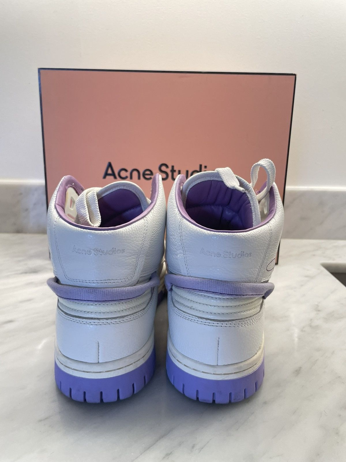 Acne Studios Acne Studios high top Stockholm pop sneakers leather Size US 8.5 / EU 41-42 - 12 Thumbnail