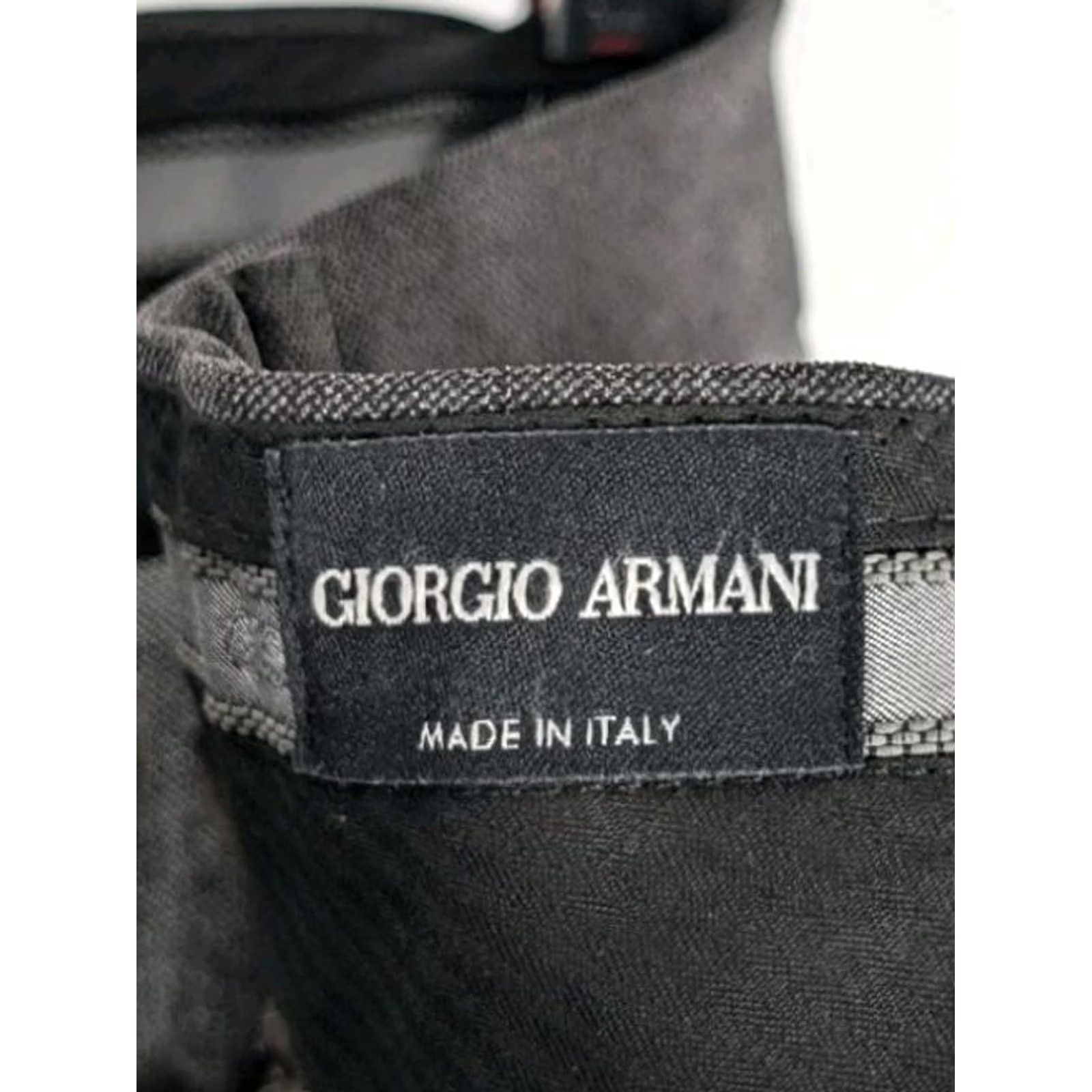 Giorgio Armani Giorgio Armani Vintage Pants Dress Pants Gray 41 x 30 Italy Designer 90s Y2K Mens Big & Tall Relaxed Front Flat Inseam 30" Size US 41 - 6 Thumbnail