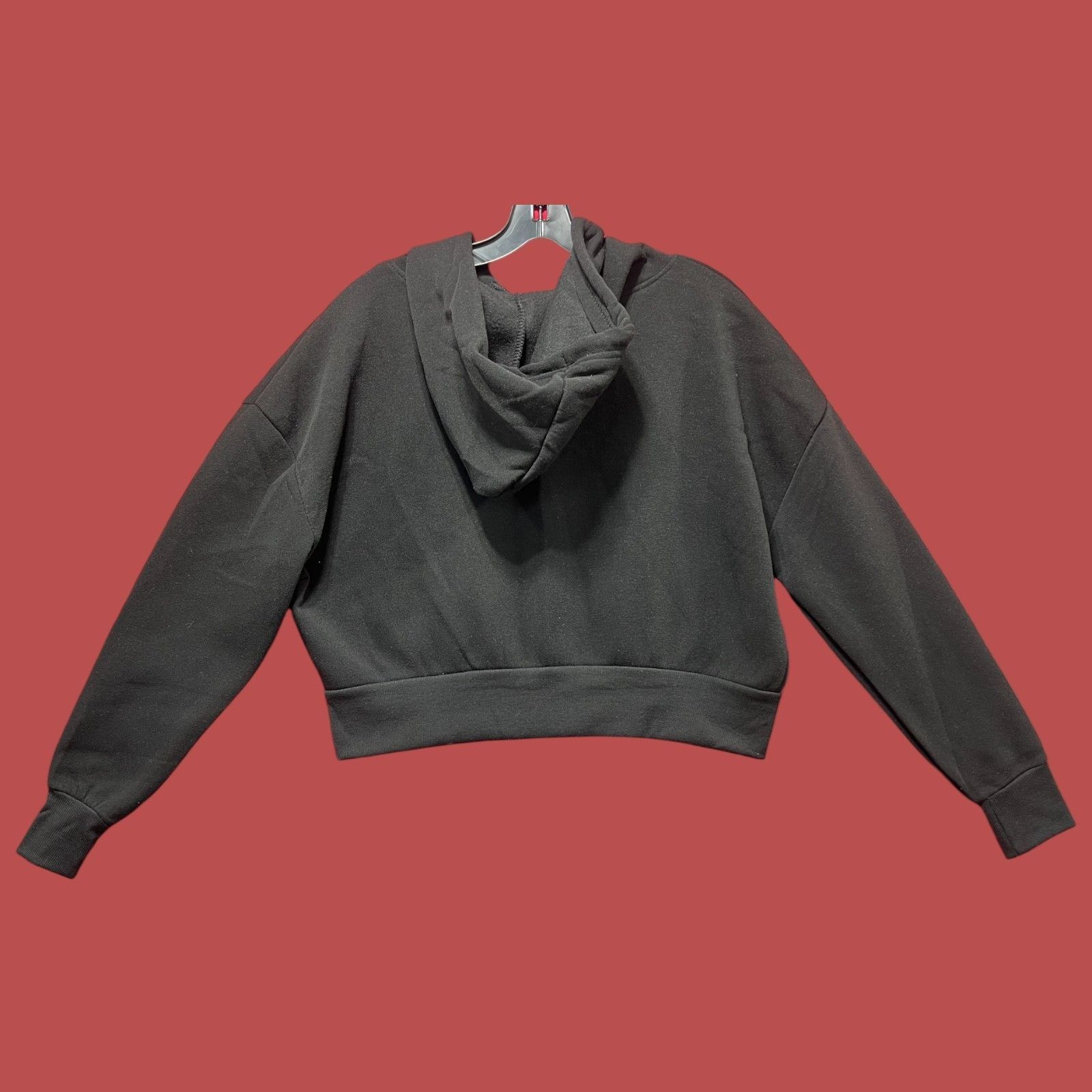 rue21 Rue 21 - Women's Long Sleeve Hooded Sweatshirt - Black - Ext Size XL / US 12-14 / IT 48-50 - 2 Thumbnail