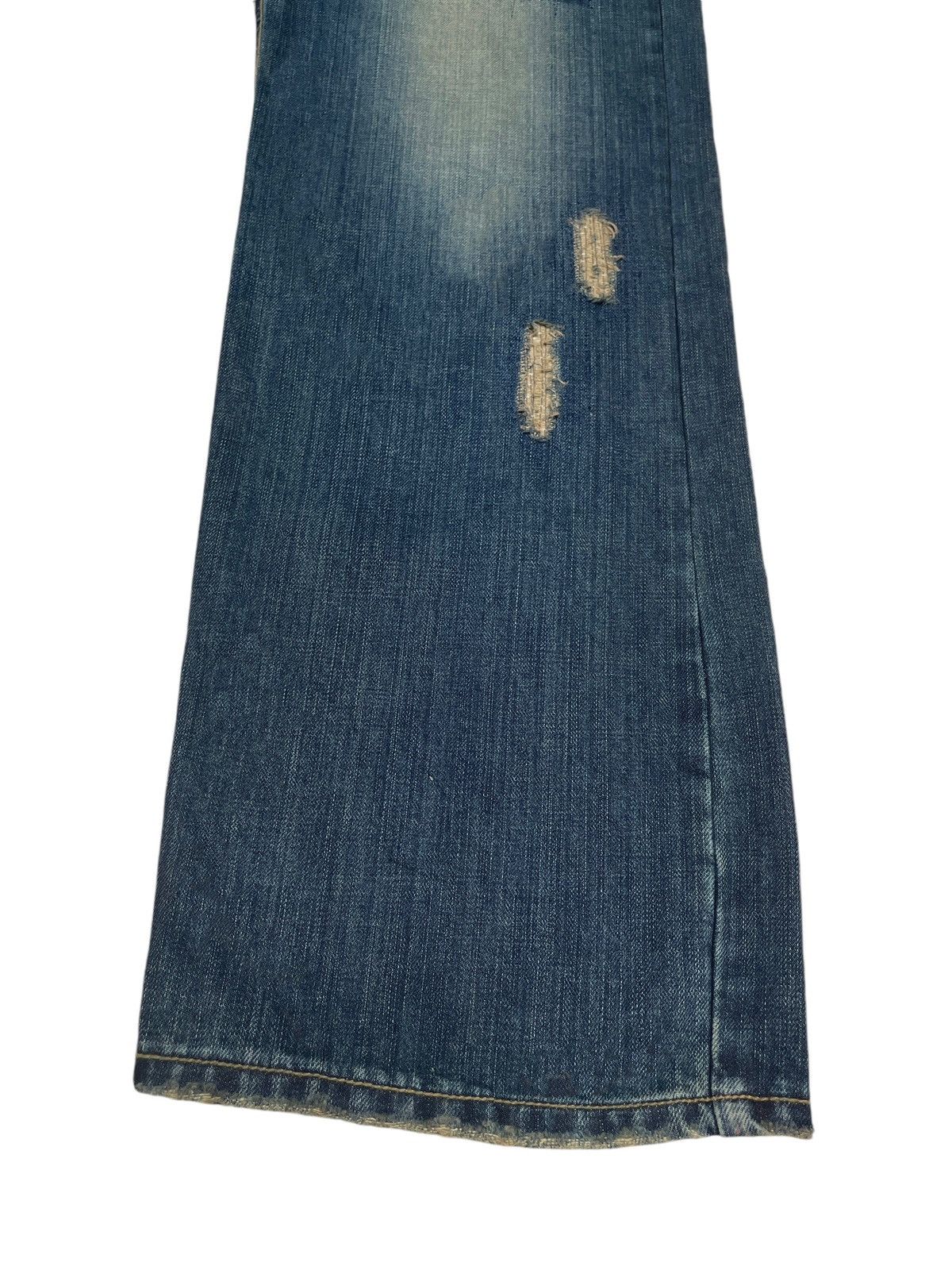 Japanese Brand Rare Design Vintage Japanese Brand Unfinish Jeans 2000s Size US 35 - 6 Thumbnail