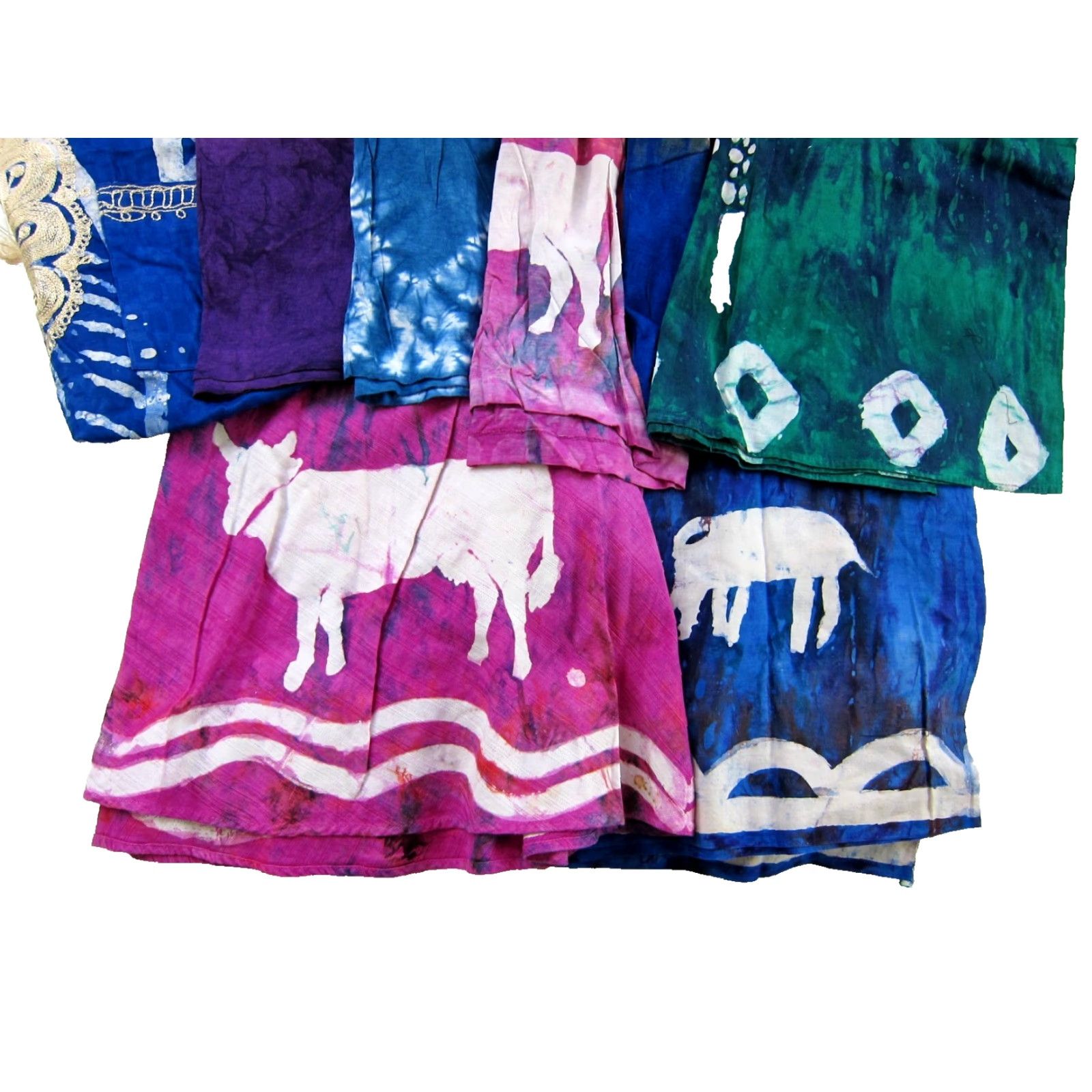 Doublet VTG Double Bull Cotton 6 Shirts 2 Skirts Block Tie Dyed Women S-M Multi-Color Animal Print Shirt Skirt Womens"} Size S / US 4 / IT 40 - 3 Thumbnail