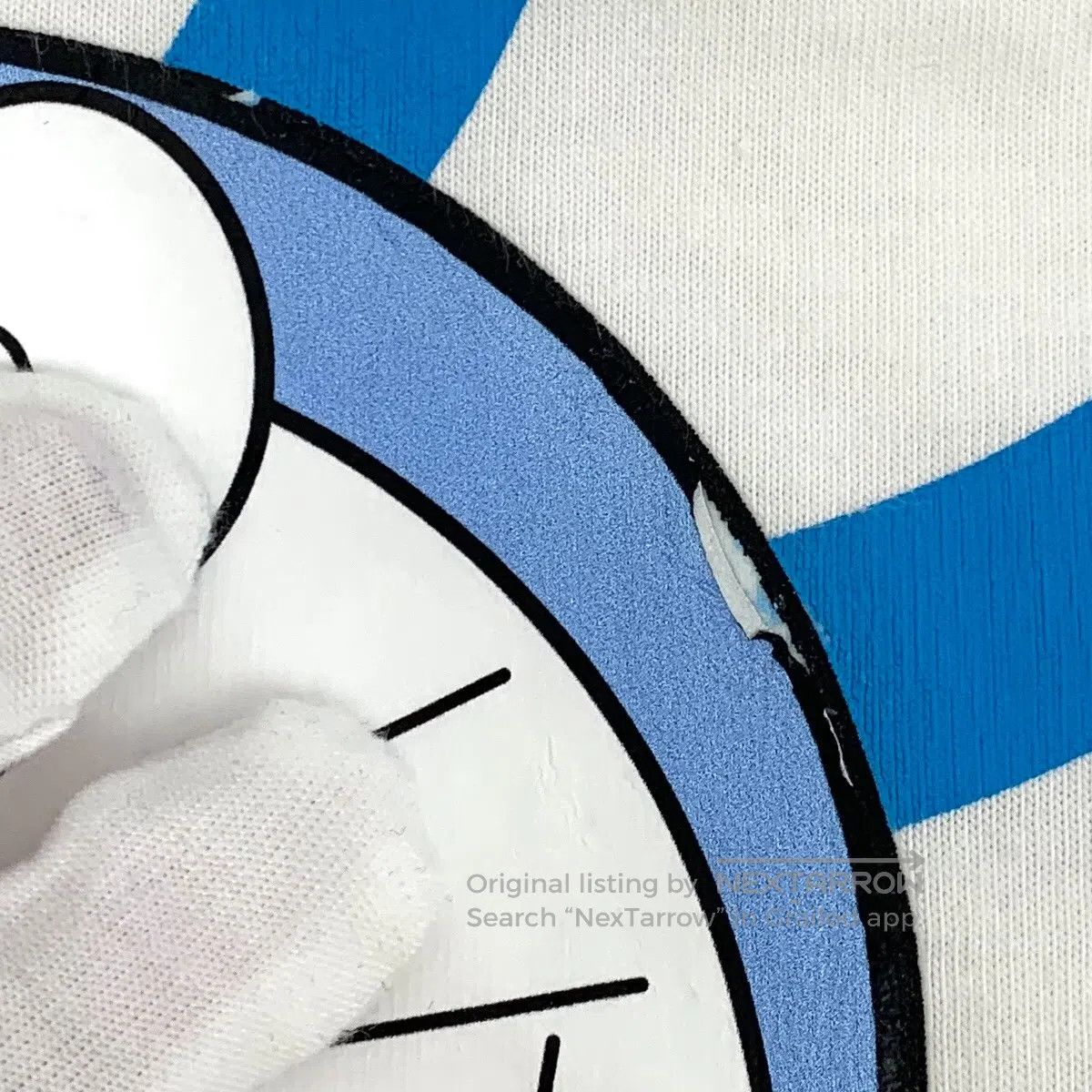 Gucci Guicci White Logo Letter Doraemon Printed Cotton Crew Neck Size US S / EU 44-46 / 1 - 9 Thumbnail