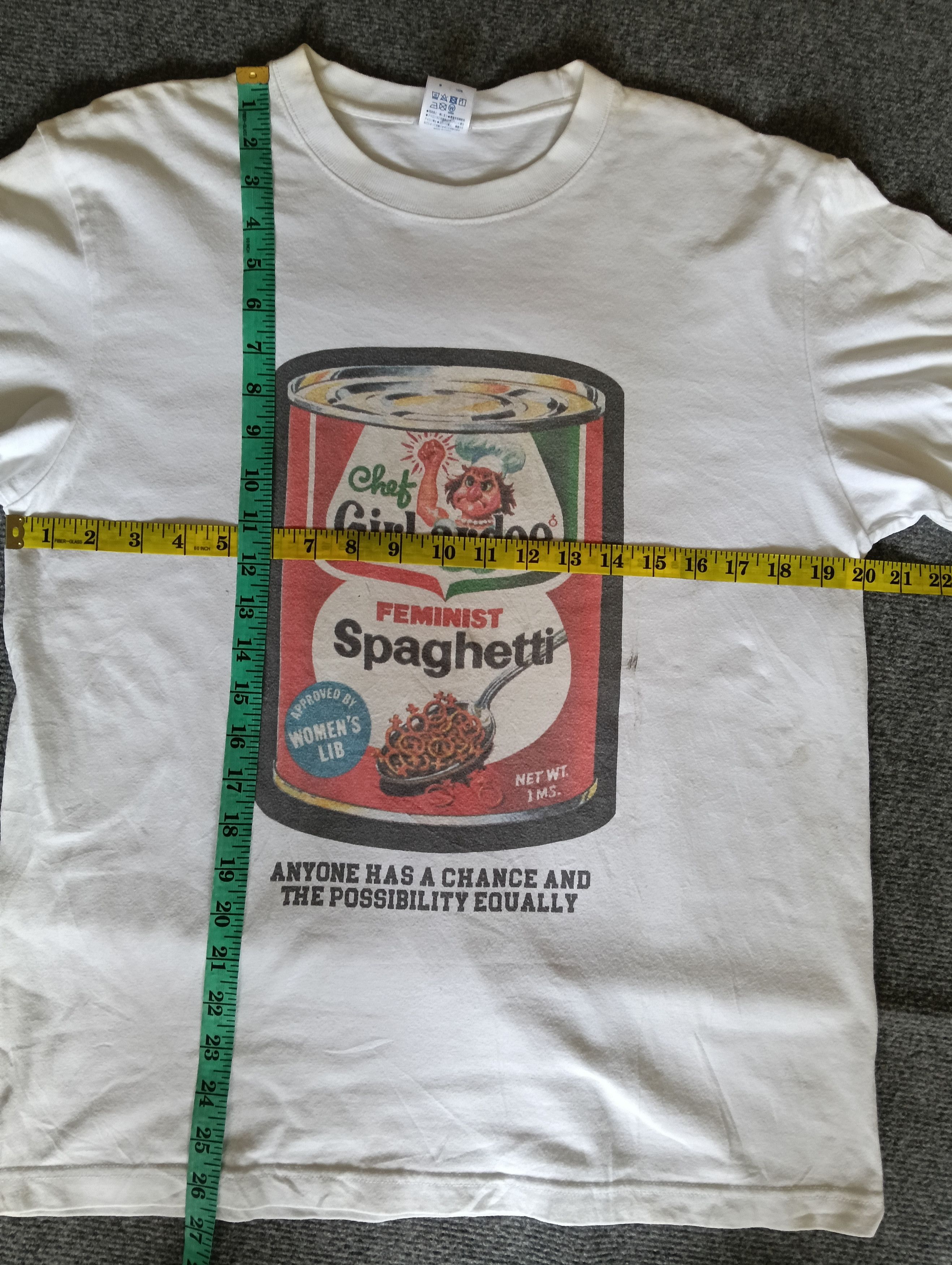 Spaghetti Boys Chef girl ardee spaghetti white Tshirt. Size US L / EU 52-54 / 3 - 5 Thumbnail
