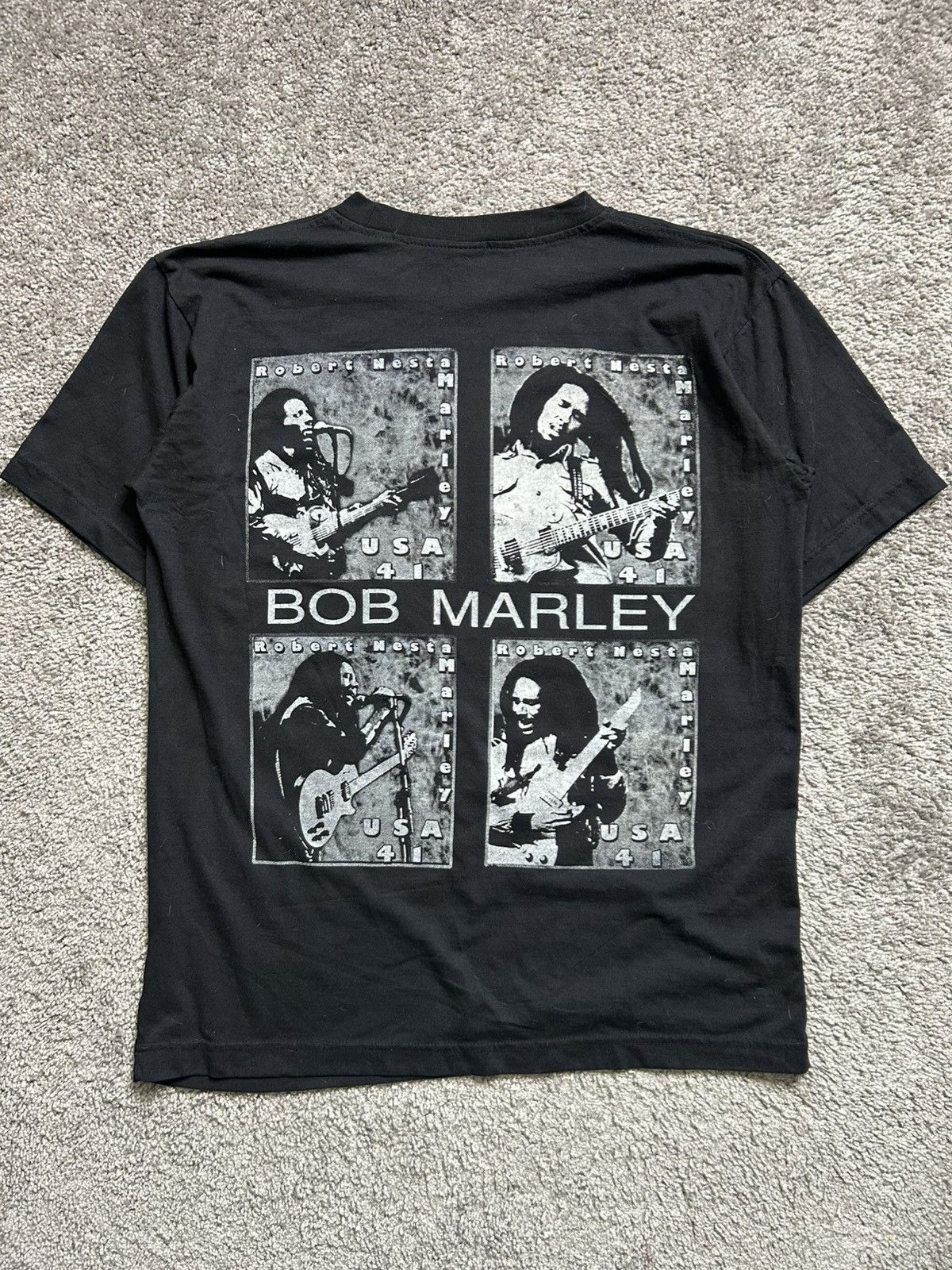 Vintage Vintage Bob Marley Bootleg Rap Tee Thailand Double Sided Size US L / EU 52-54 / 3 - 8 Thumbnail