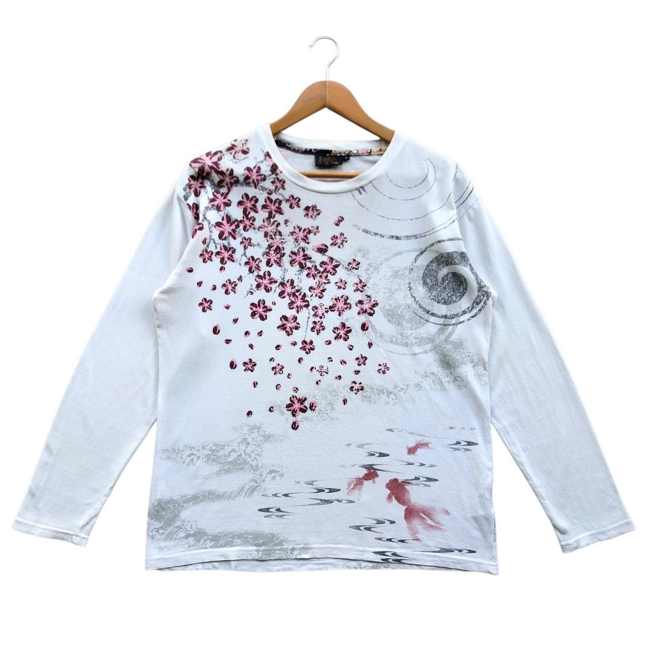 Karakuri Tamashii Japanese SUKAJAN kakakuri tamashi flower koi tshirt Size US L / EU 52-54 / 3 - 1 Thumbnail
