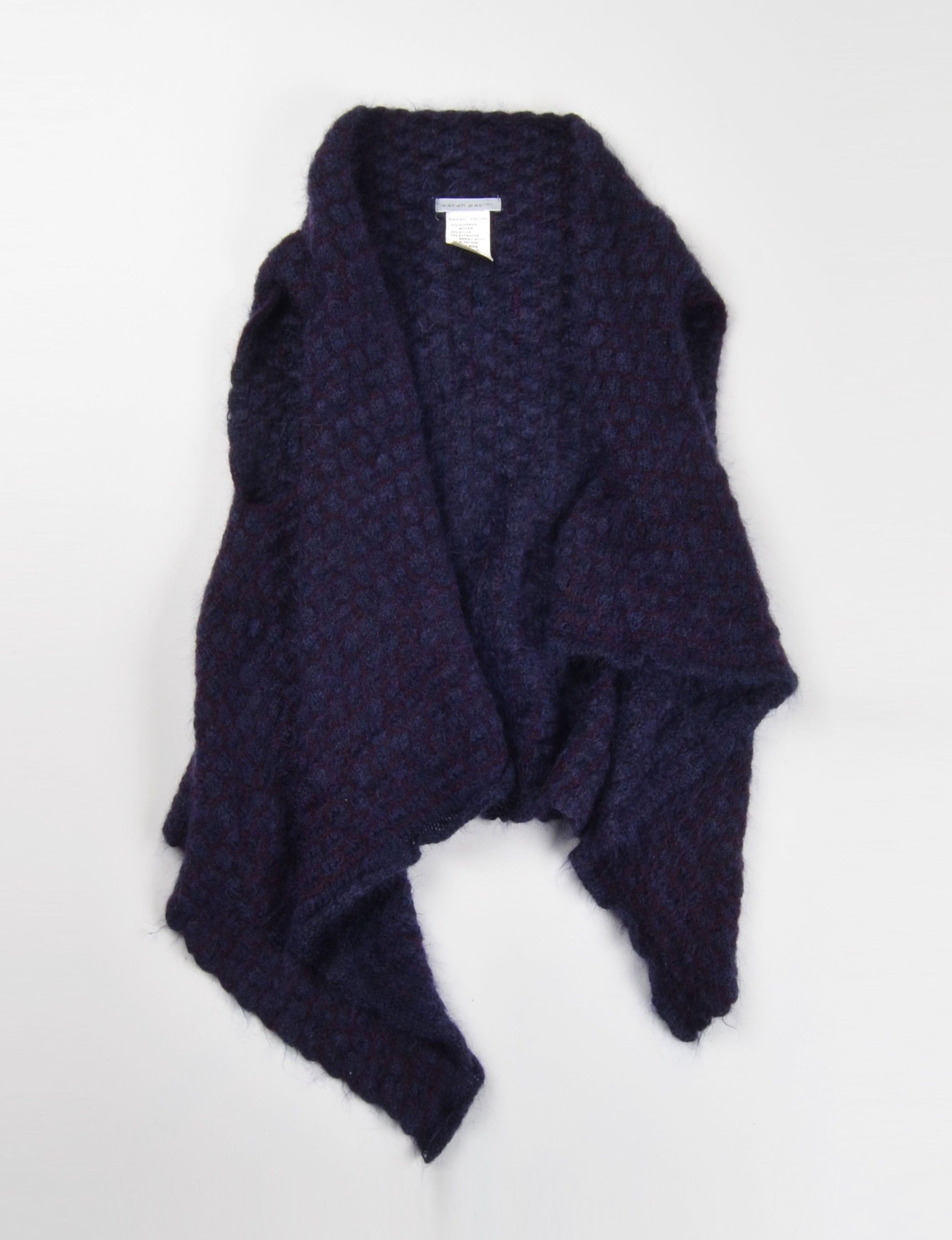 Sarah Pacini Sarah Pacini Avant Garde Super Kid Mohair Blend Vest Size ONE SIZE - 3 Thumbnail