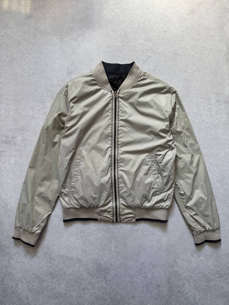 Armani Vintage Armani Jeans Reversible Nylon Bomber Jacket Size US S / EU 44-46 / 1 - 1 Thumbnail