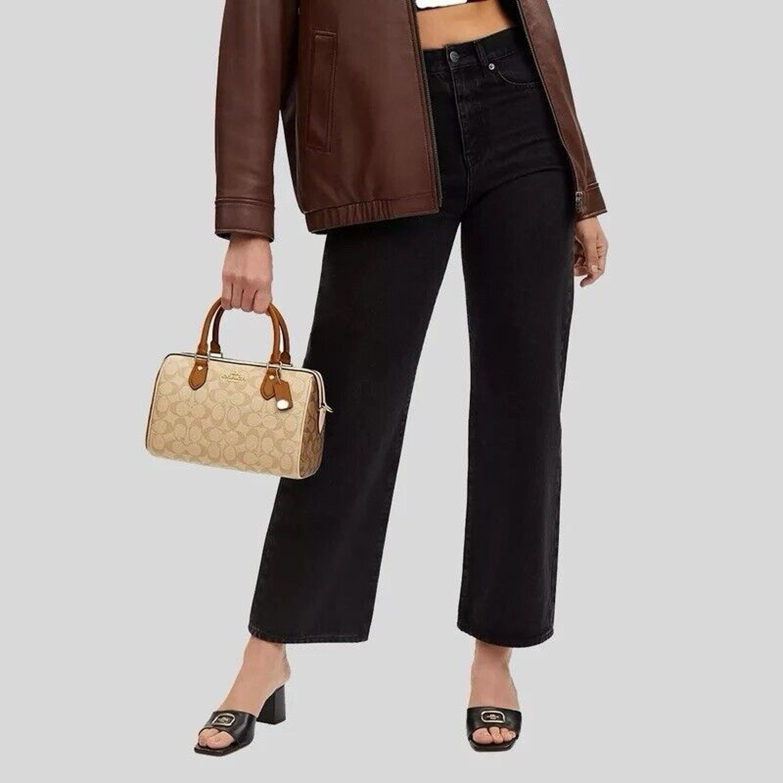 Coach NWT Coach CS185 Rowan Satchel Bag In Blocked Size ONE SIZE - 7 Thumbnail