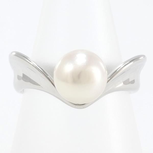 Other Other PT900 Platinum Pearl Ring Size 10.5 Metal Ring in Excellent Condition Size ONE SIZE - 1 Thumbnail