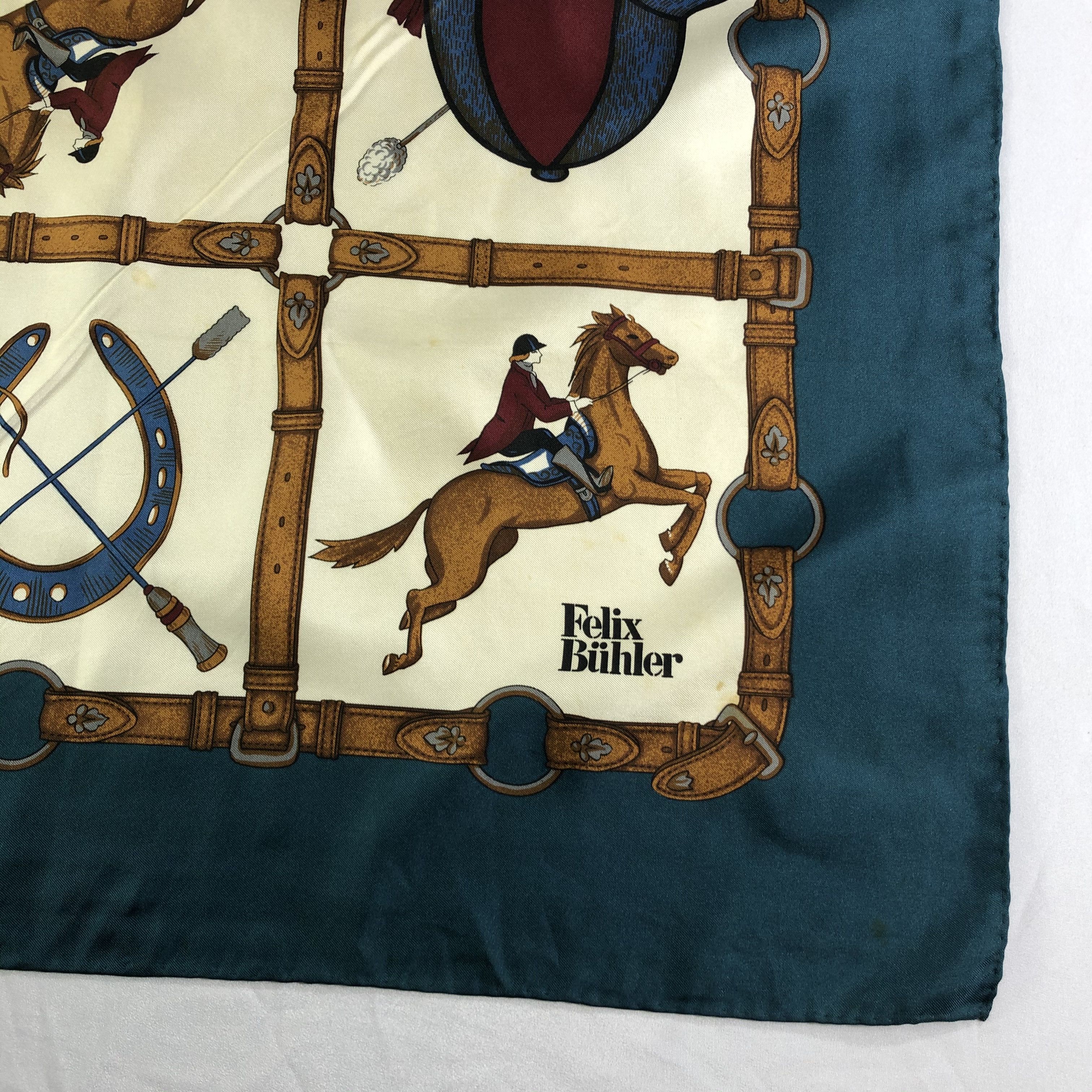 Vintage Vintage Felix Buhler Silk Scarf Size ONE SIZE - 4 Thumbnail