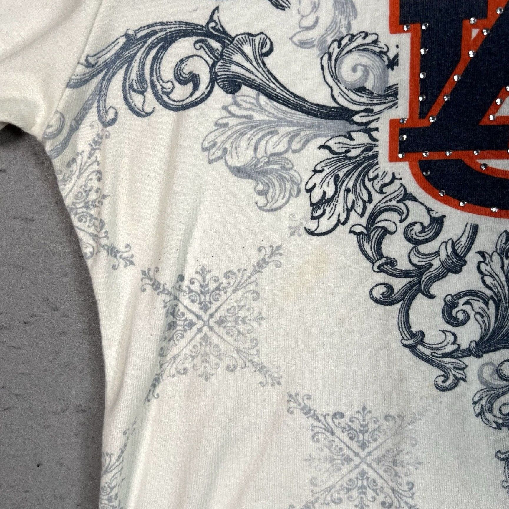 Vintage Auburn University Tigers T-Shirt P.Michael Women's Small White Made in USA Size S / US 4 / IT 40 - 6 Thumbnail