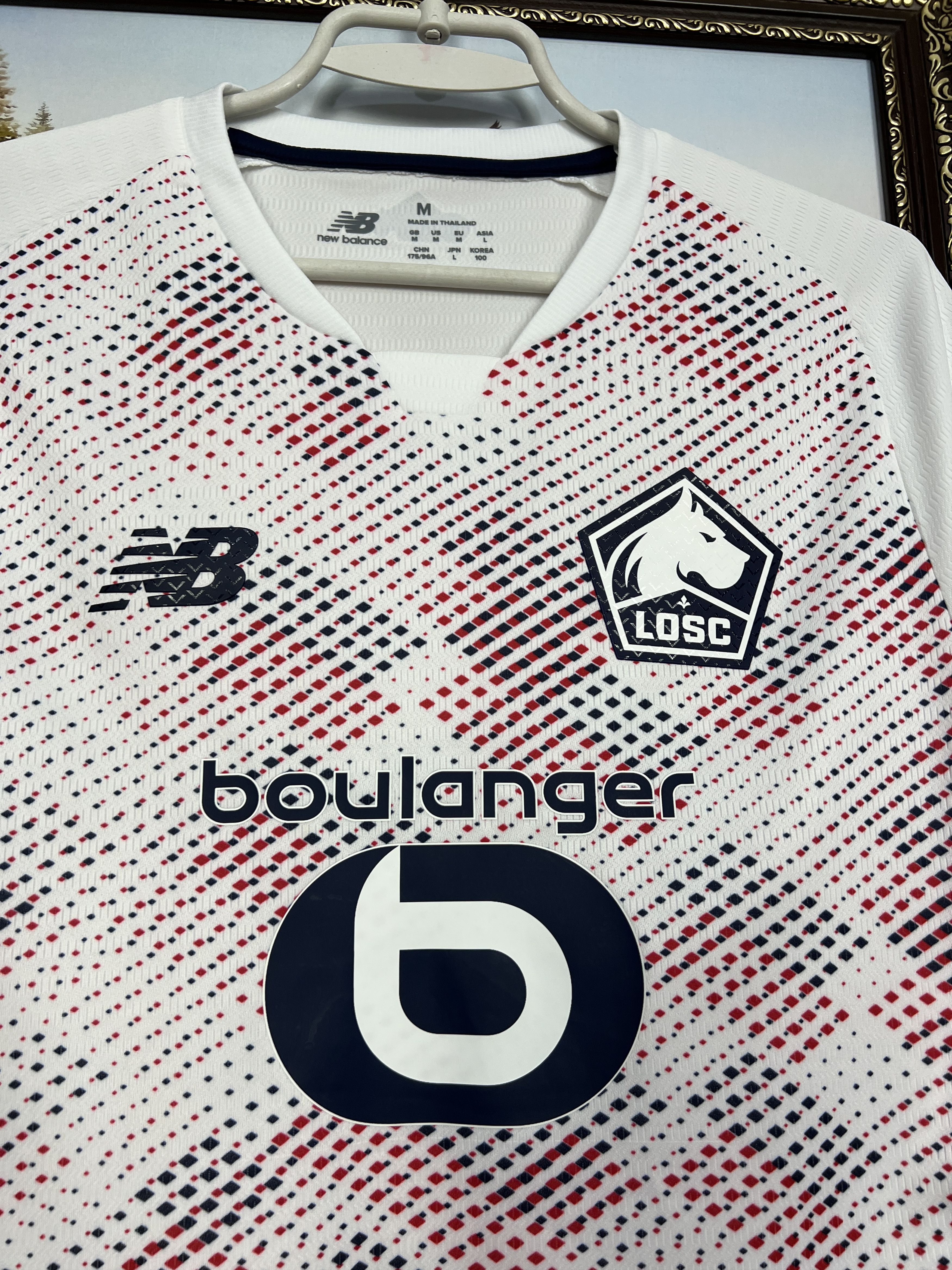Nike Lille football shirt Soccer Nike White Jersey Mens Trikot Size US L / EU 52-54 / 3 - 3 Thumbnail