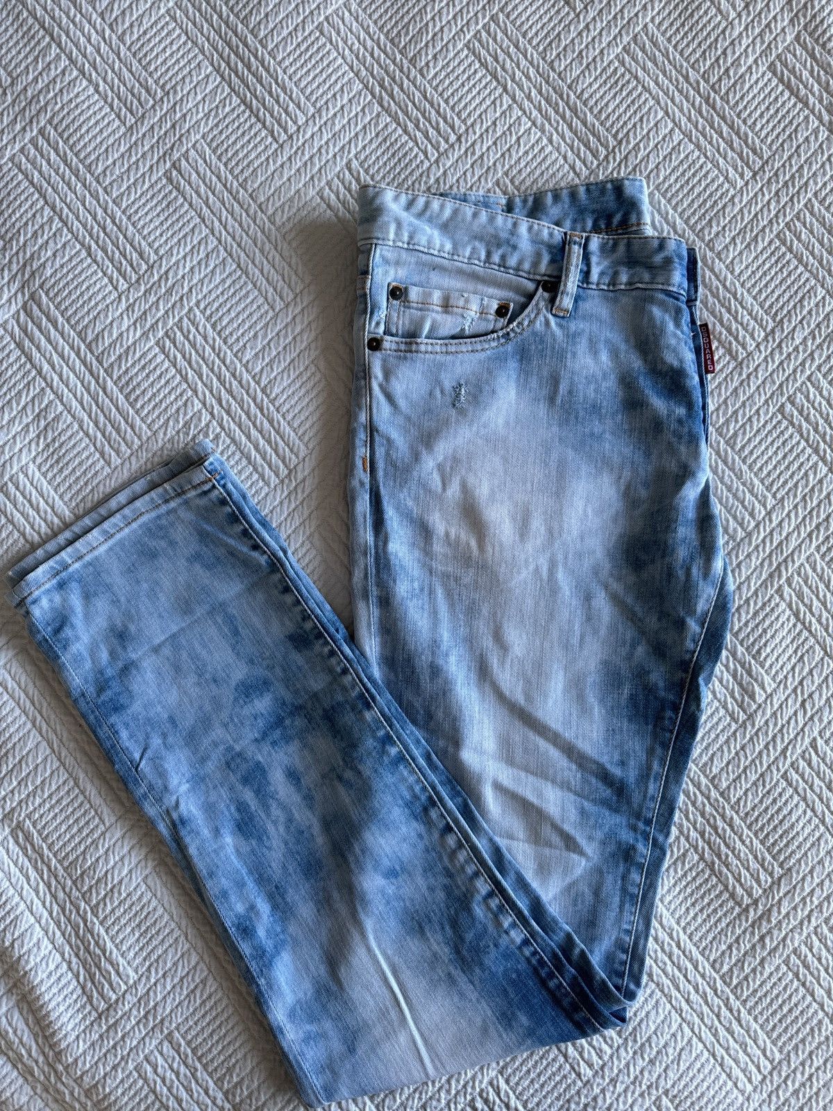 Dsquared2 Dsquared2 low rise 2000s distressed denim light blue 52 Size US 36 / EU 52 - 5 Thumbnail