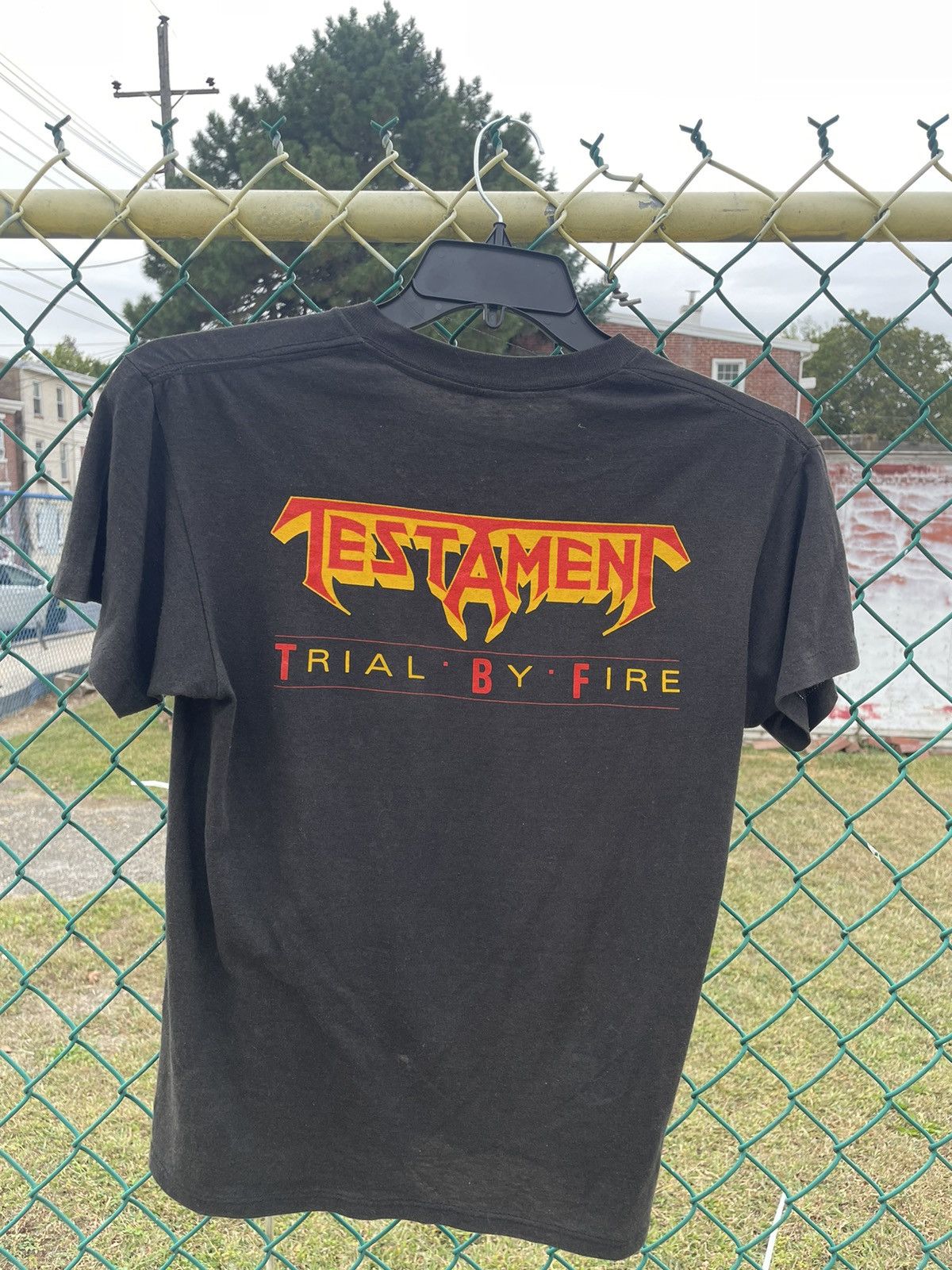 Band Tees × Vintage Vintage 1988 Testament Trial By Fire T-Shirt Size US M / EU 48-50 / 2 - 5 Thumbnail