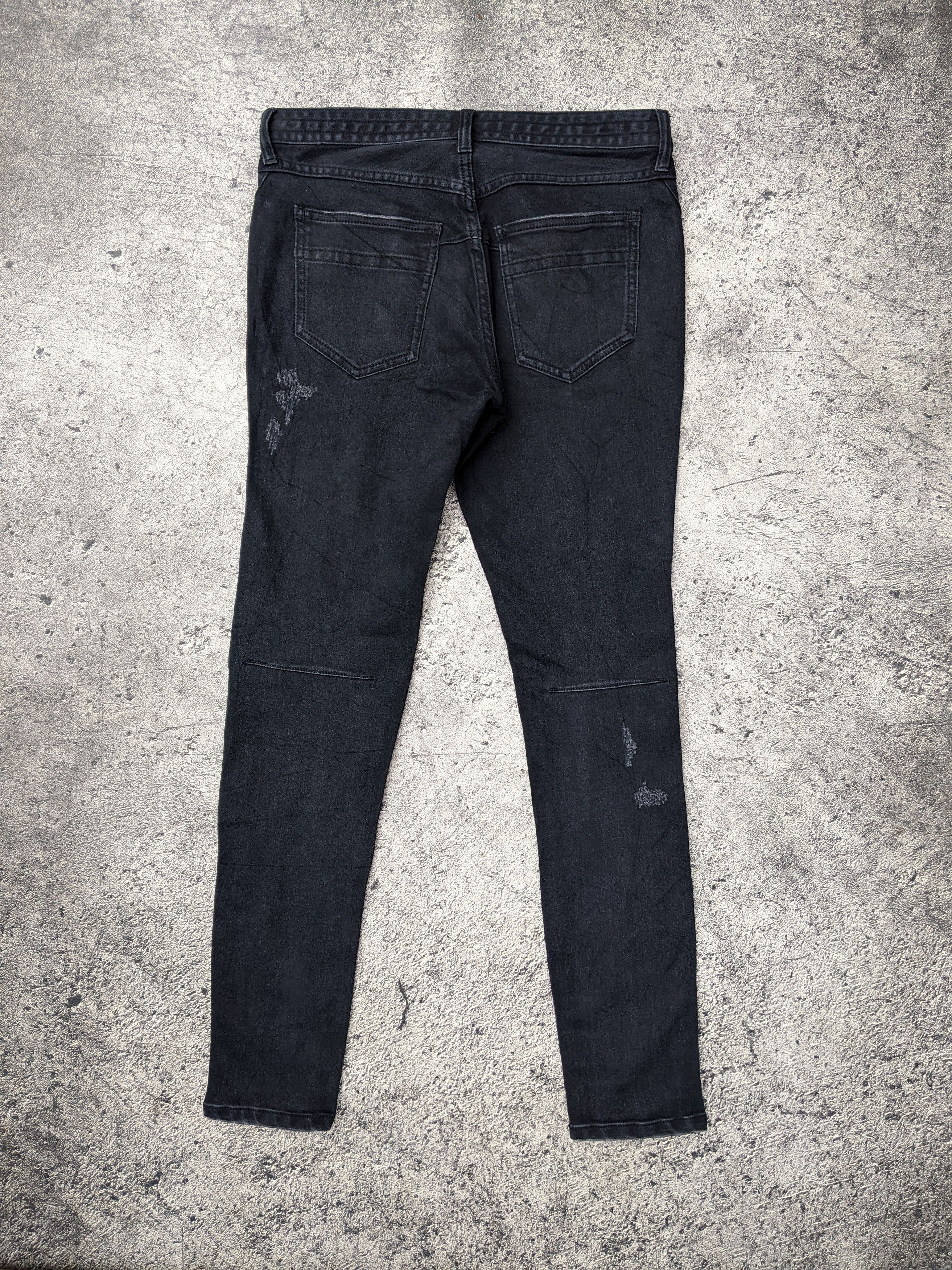 Number (N)ine Distressed Skinny Iconic Logo Size US 28 / EU 44 - 4 Thumbnail