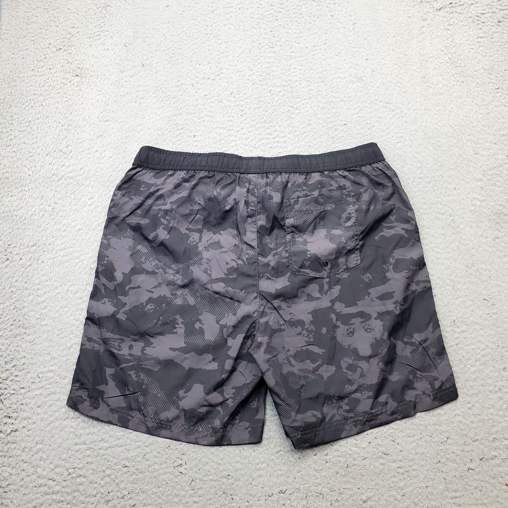 Vintage Hawke & Co Swim Shorts Mens L Multi Camouflage Drawstring Brief Lining UPF 30+ Size US 33 - 2 Thumbnail