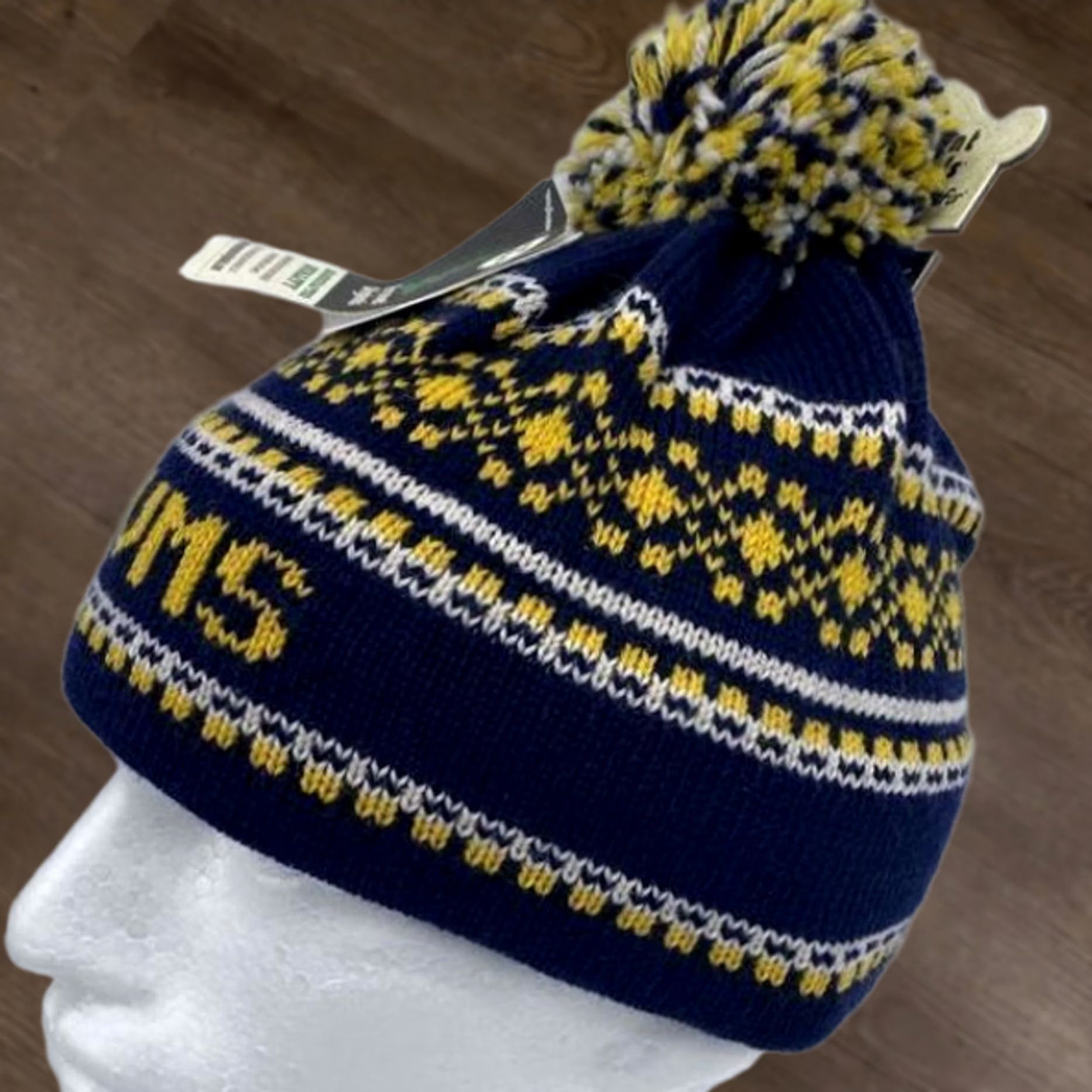 Vintage Vermont Beanie Navy Wool Fleece Toboggan Hat Unisex One Size New With Tags Mens Womens Size US M / EU 48-50 / 2 - 1 Thumbnail
