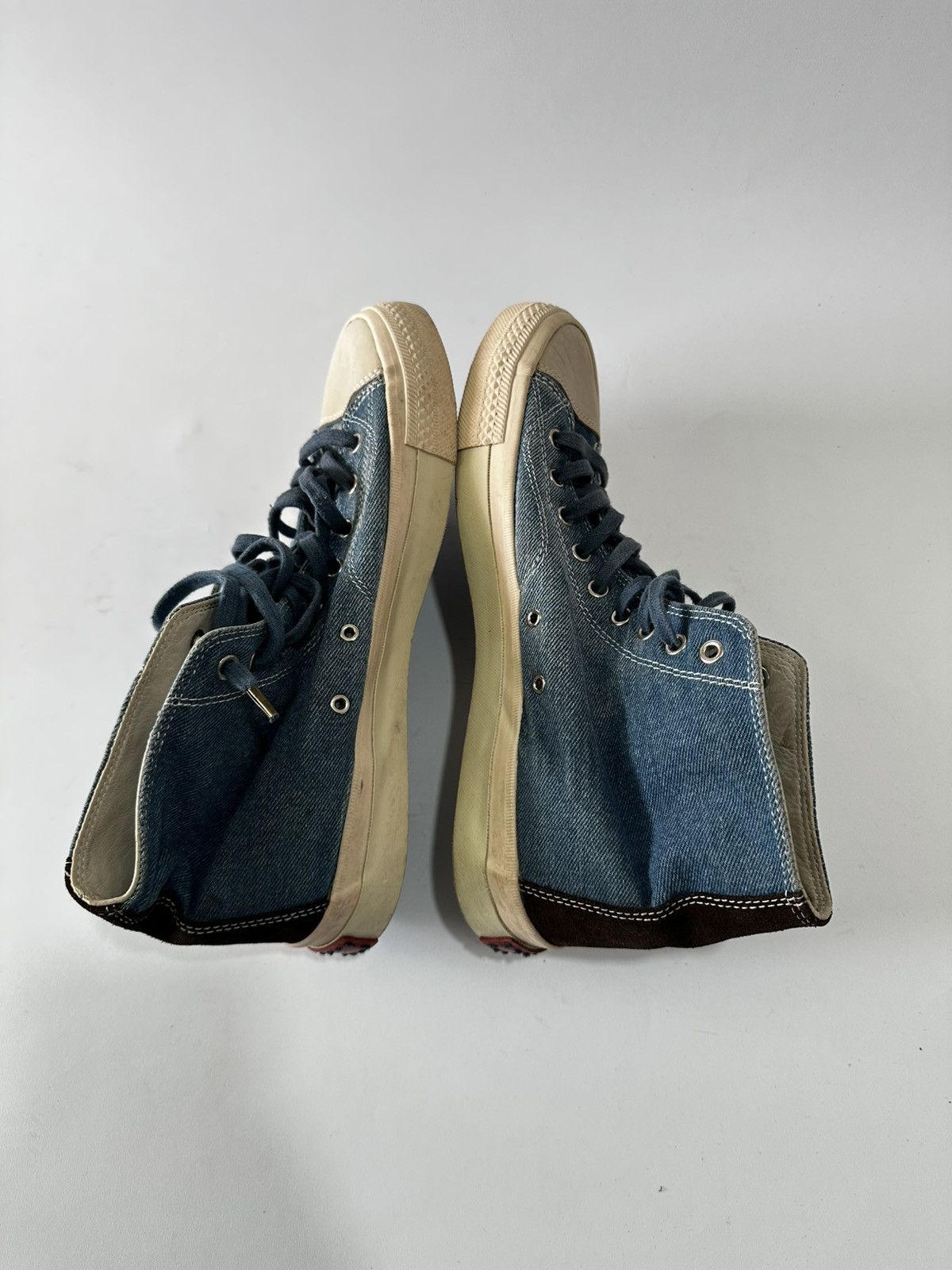 Visvim Visvim Skagway blue denim high top sneakers size 9 us Size US 9 / EU 42 - 5 Thumbnail