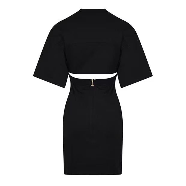 Jacquemus o1g2r1mq1024 Mini Dress in Black Size M / US 6-8 / IT 42-44 - 2 Thumbnail