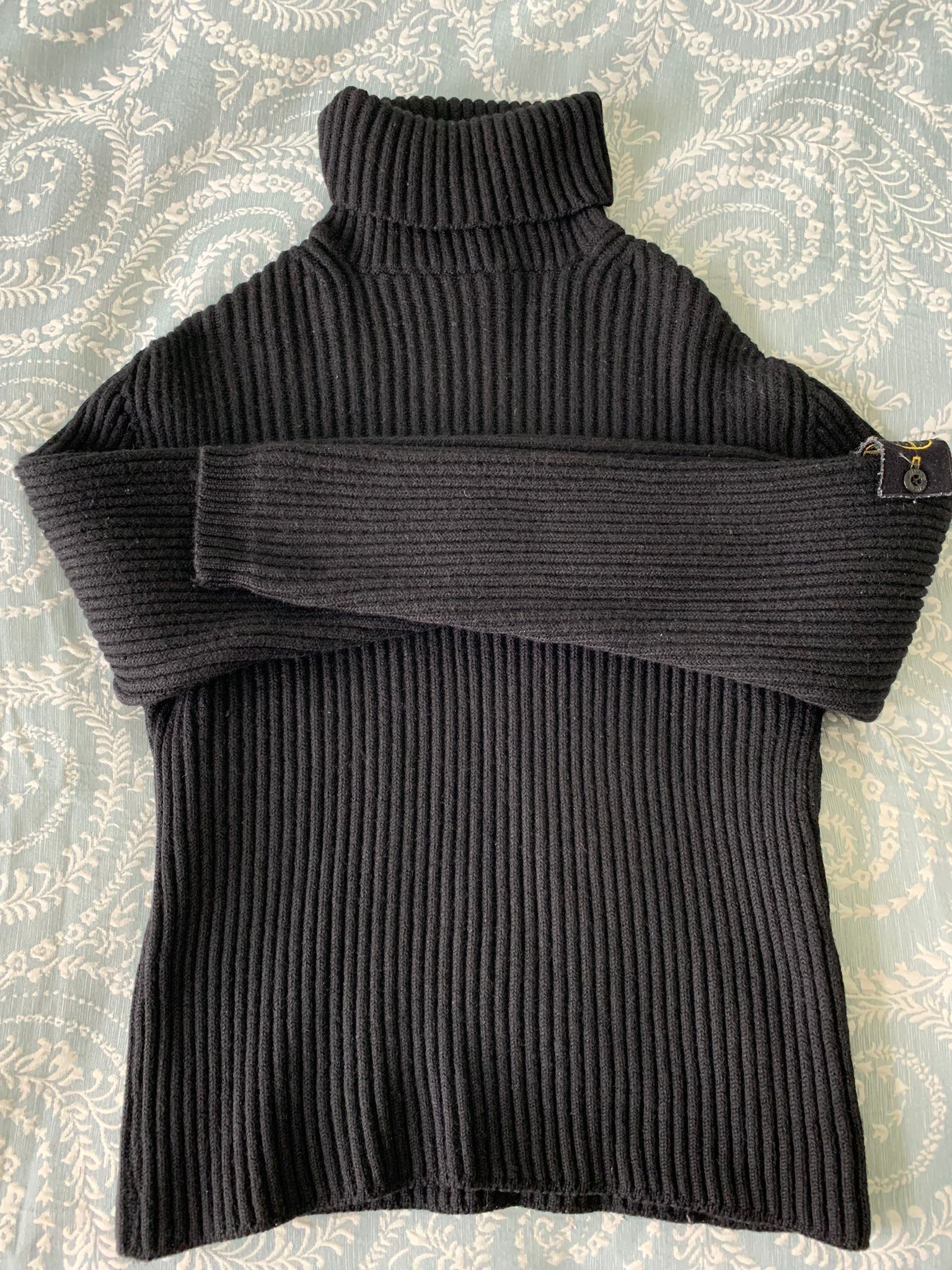Stone Island Vintage Stone Island AW/01 Wool Ribbed Turtleneck Size US S / EU 44-46 / 1 - 3 Thumbnail