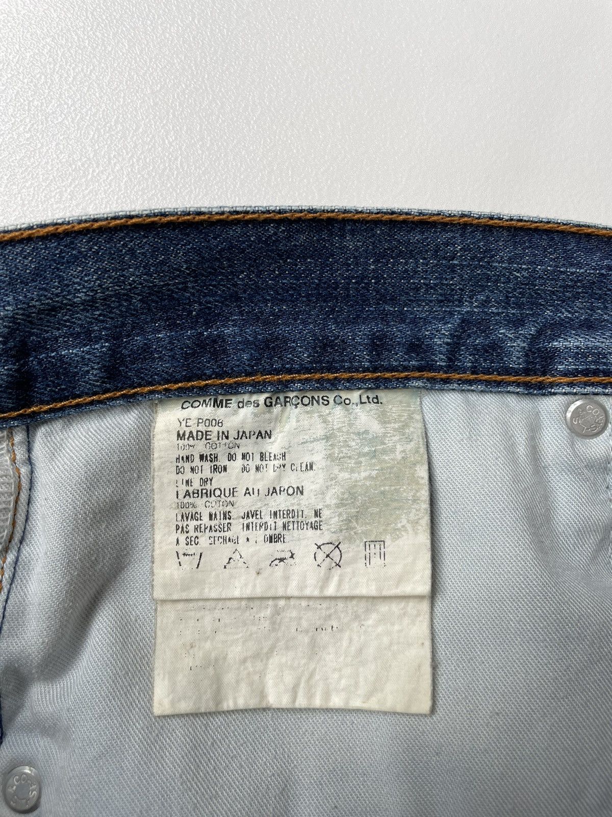 Comme des Garcons A/W 01 ‘Poem’ Print Denim Jeans Size US 34 / EU 50 - 6 Thumbnail