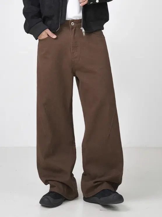 Japanese Brand Hazuki x Aoki Brown Vintage Straight Cargo Casual Jeans Size US 32 / EU 48 - 3 Thumbnail