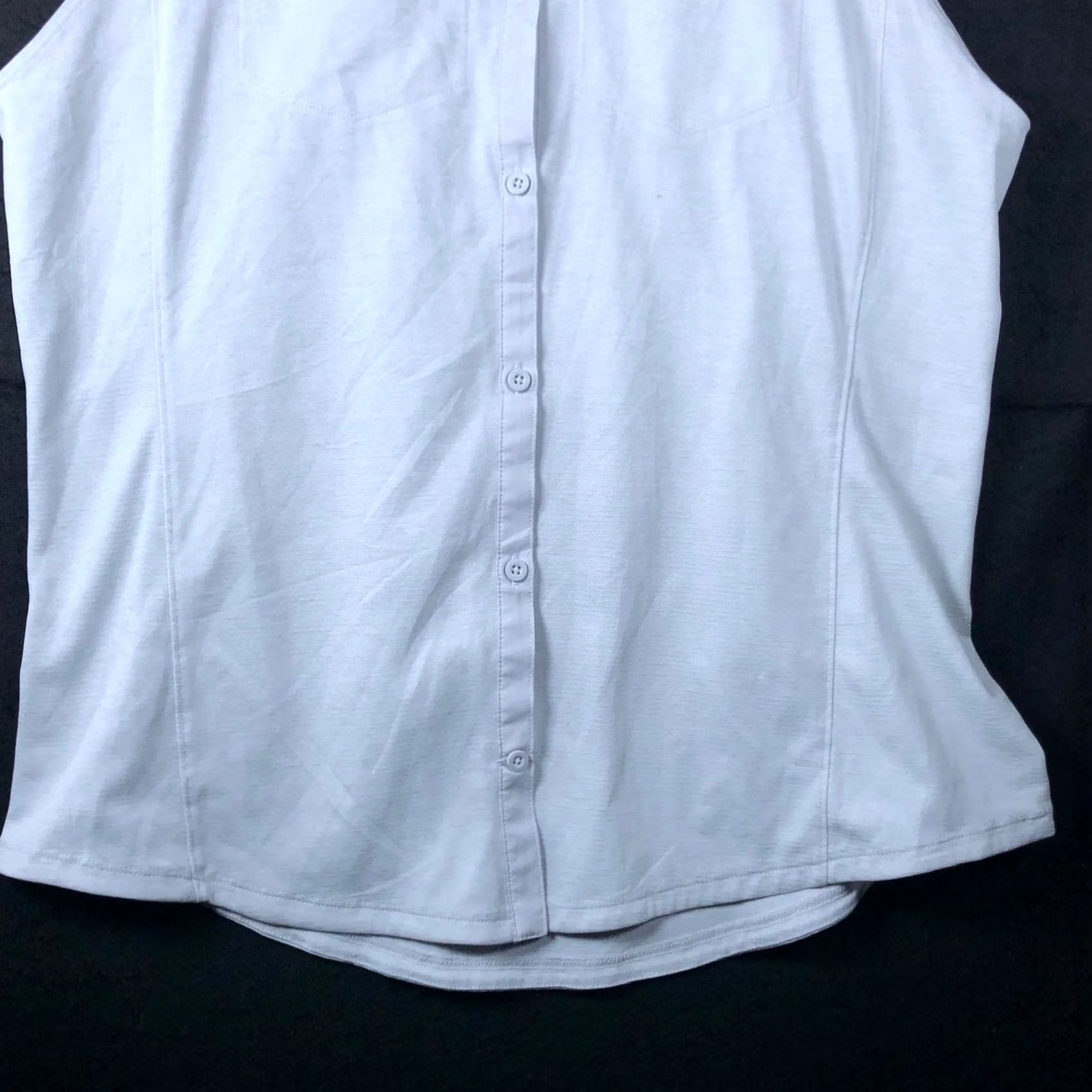 Under Armour Under Armour Womens Blouse White Fitted Heat Gear Sleeveless Button Down XL Size XL / US 12-14 / IT 48-50 - 3 Thumbnail