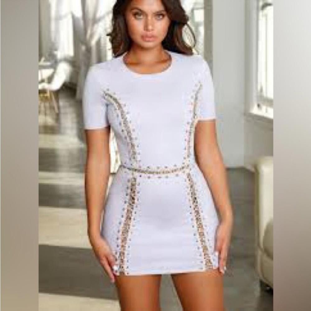 Designer Oh Polly l NWT Top Of The Chain Suede Mini Dress in Lilac 4 Size S / US 4 / IT 40 - 10 Thumbnail