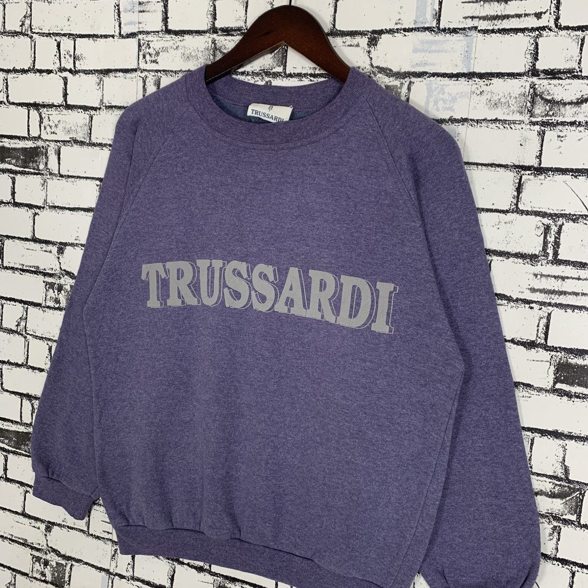 Trussardi × Vintage Vintage Trussardi Spellout Sweatshirt Crewneck Size S / US 4 / IT 40 - 2 Thumbnail