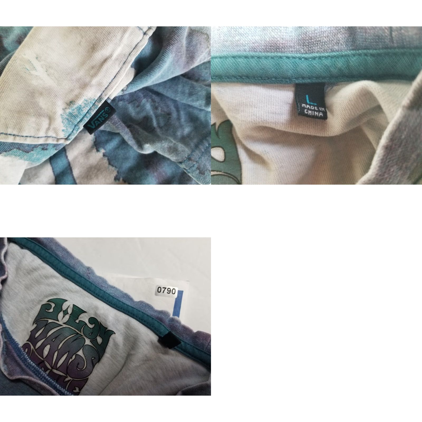 Vans Vans Tie Dyed T-Shirt Short Sleeve L Crewneck Blue Multicolor Men’s Shirt Size Large Size US L / EU 52-54 / 3 - 8 Thumbnail