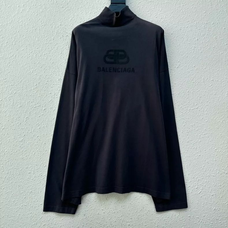 Balenciaga Balenciaga Buckle Velvet Logo High Neck Long Sleeve Size US XS / EU 42 / 0 - 1 Thumbnail